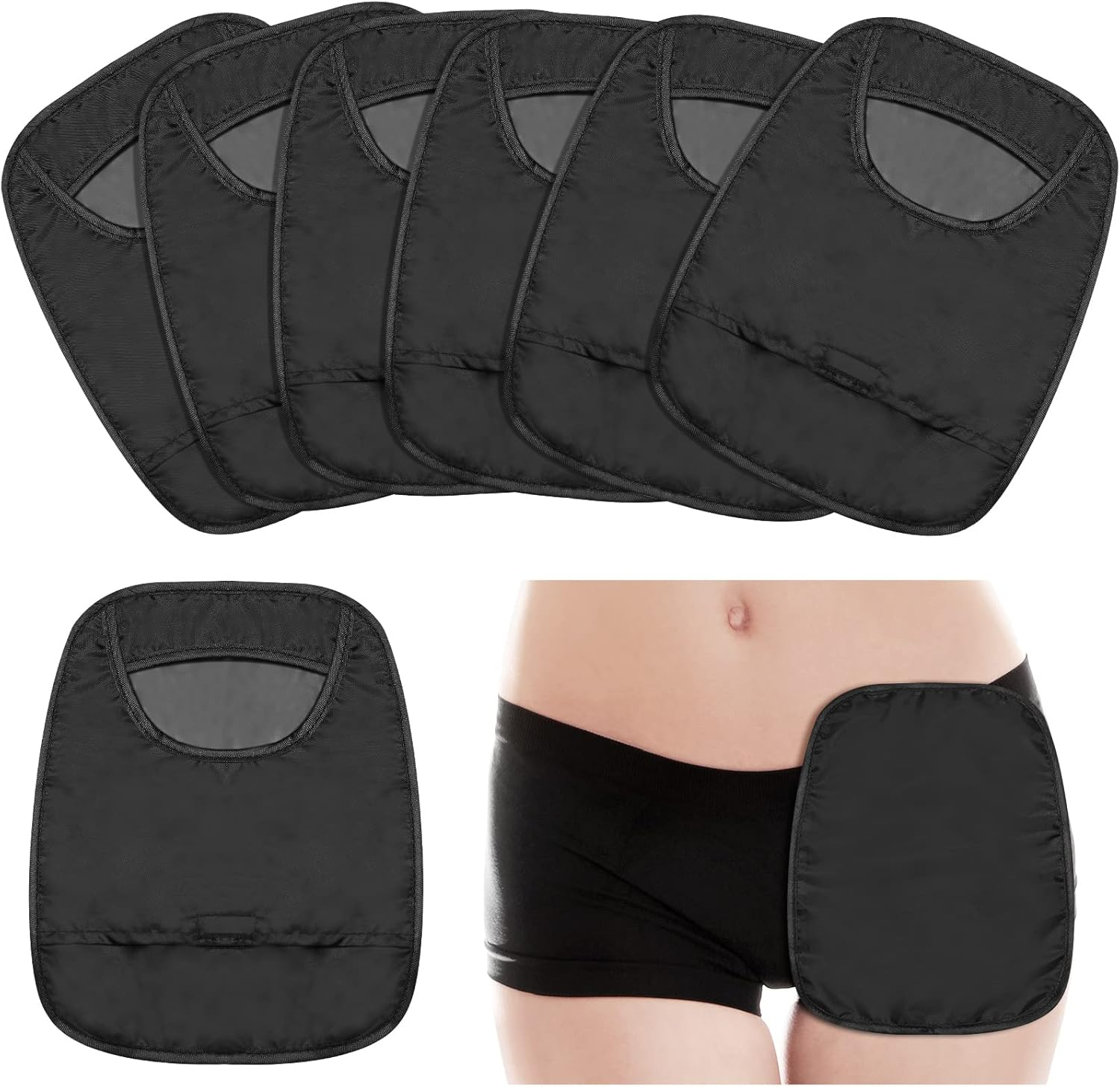 6 Pcs Ostomy Bag Covers Waterproof Ostomy Shower Cover Stretchy Lightweight Colostomy Bags with Opening for Ileostomy Care