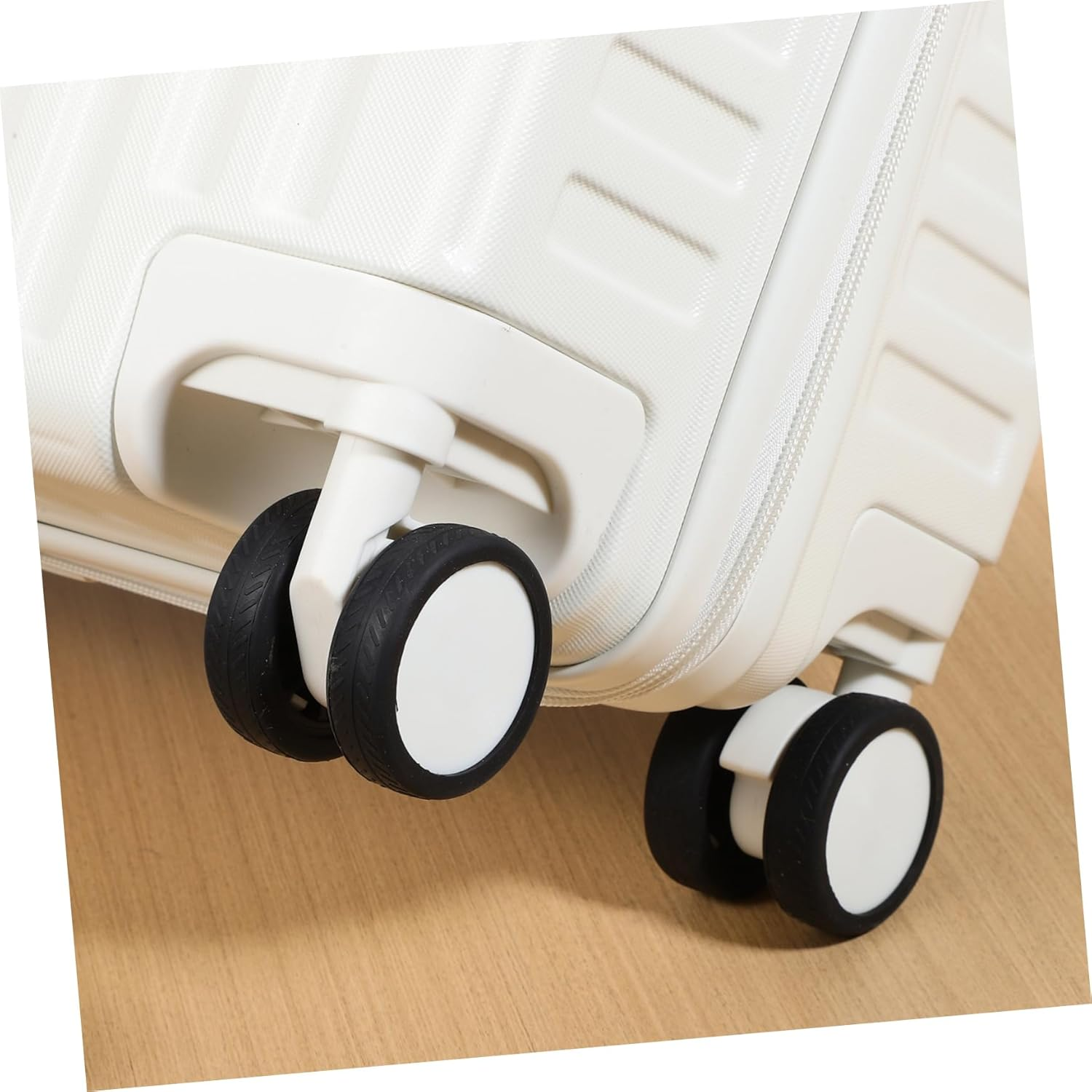 WRITWAA 8Pcs Luggage Wheel Protectors Wheel Covers for Luggage Silicone Protector Covers image number 2