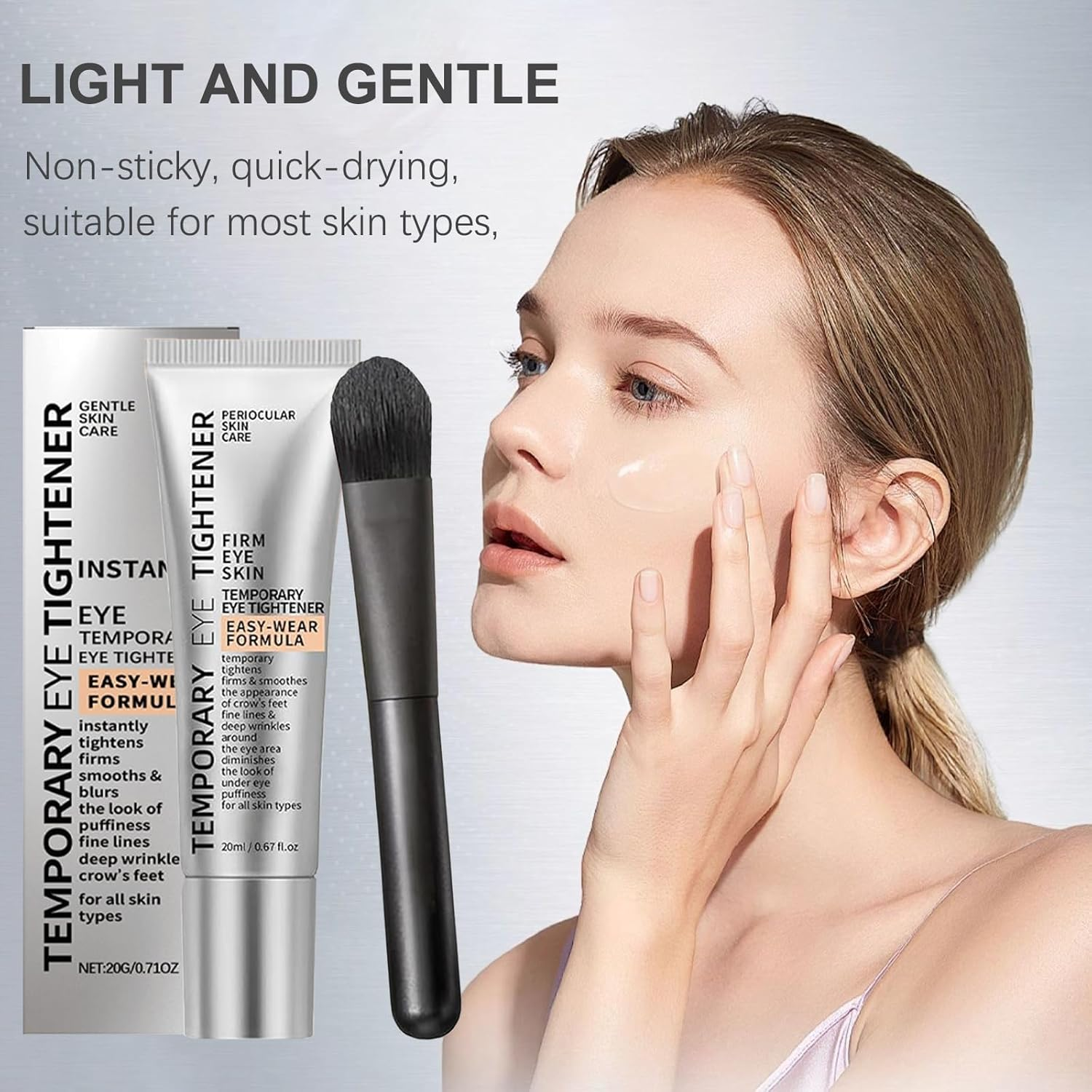 Perfection Eye Tightener - Instant Firming Primer with Hyaluronic Acid & Vitamin E, Easy-Wear Formula for Ultimate Lift & Smooth Finish, Hydrates & Refreshes Tired Eyes (2Pcs) image number 6