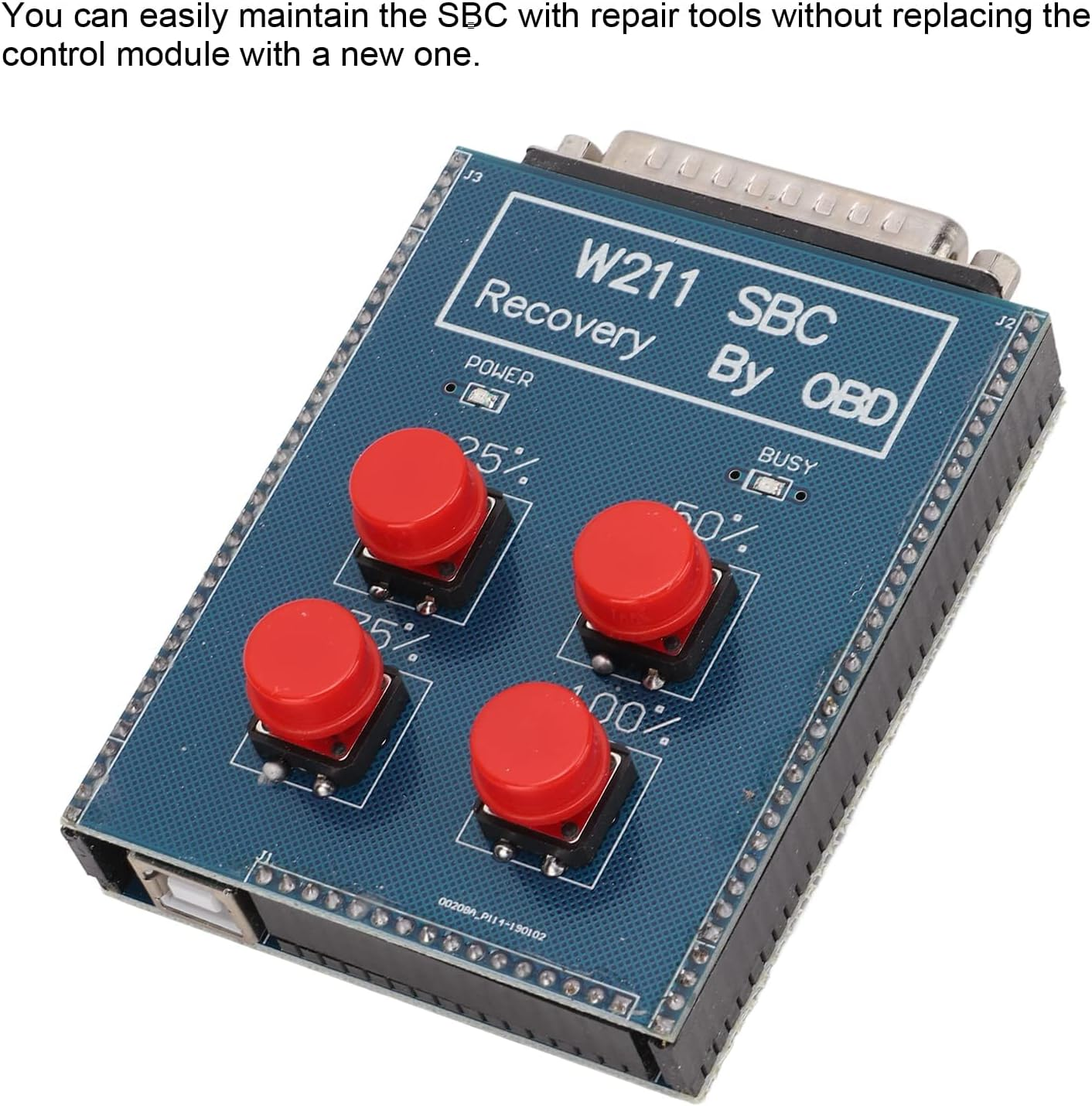 SBC Reset Tool, OBD2 SBC Reset Tool Metal ABS Repairing Device Replacement for W211 R230(Blue) image number 1