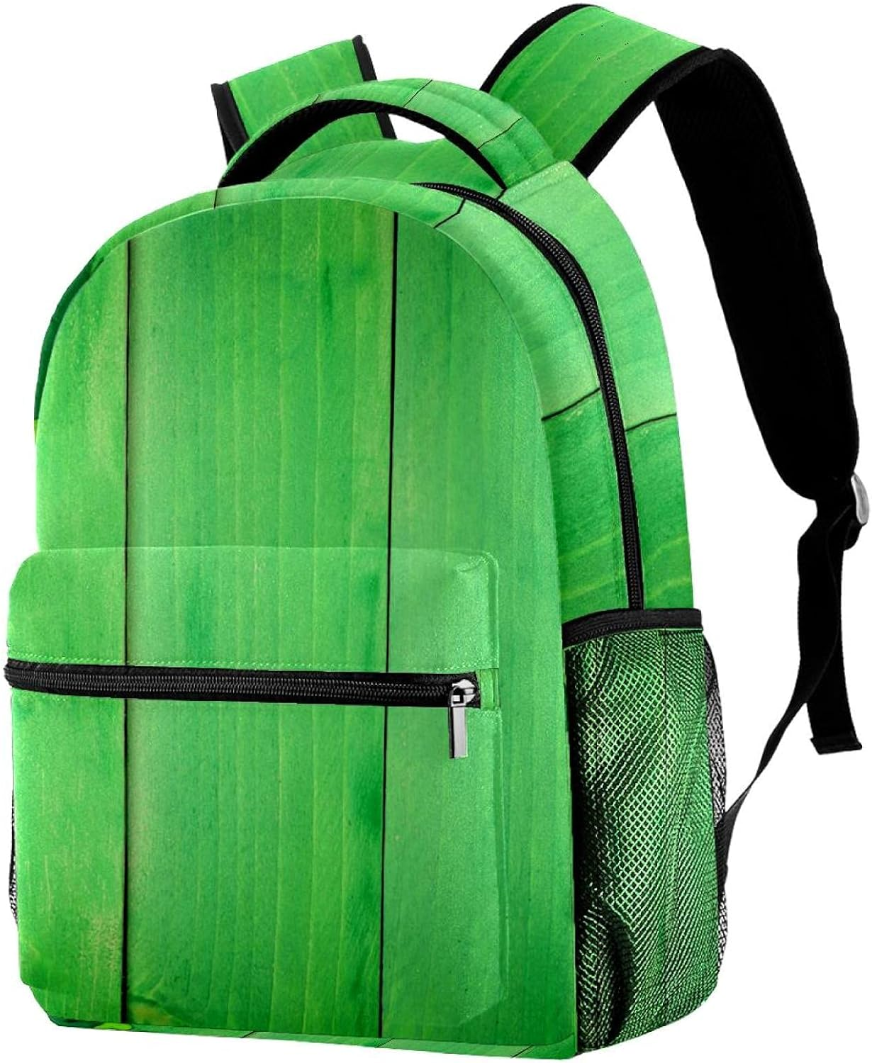 St Patricks Green Wood Background Backpack Students Shoulder Bags Travel Bag College School Tote Backpacks image number 2