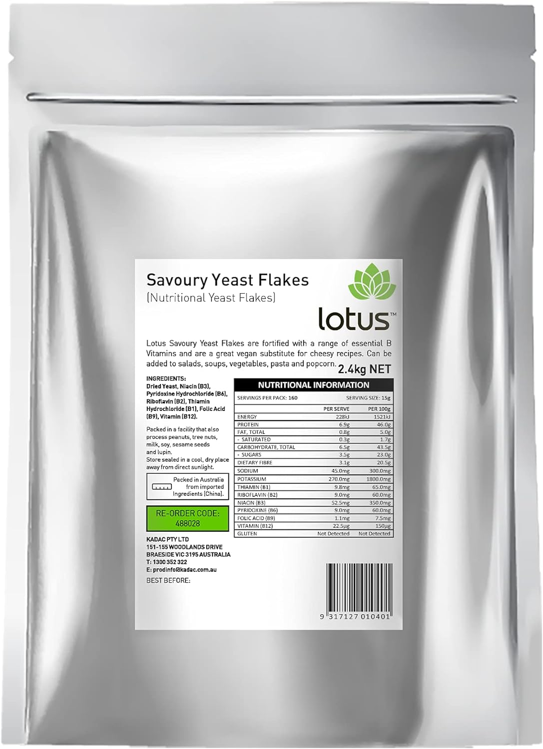 Lotus Yeast Flakes Savoury 2.4Kg Bulk Pack image number 2