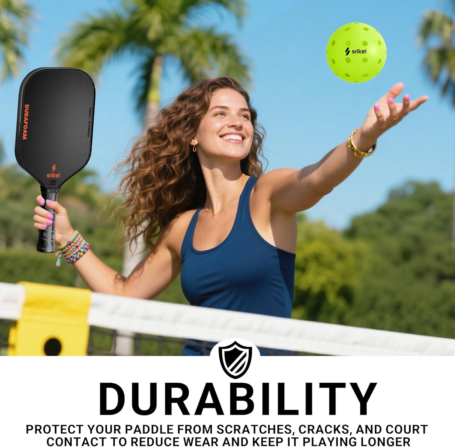 Pickleball Edge Guard Tape &ndash; Pickle Ball Paddle Edge Protection Tape 3 Pack,Paddle Head Edge Guard for 12MM to 20MM Rackets,Fits Perfectly Curved Edge,Easy Application,No Wrinkling image number 1