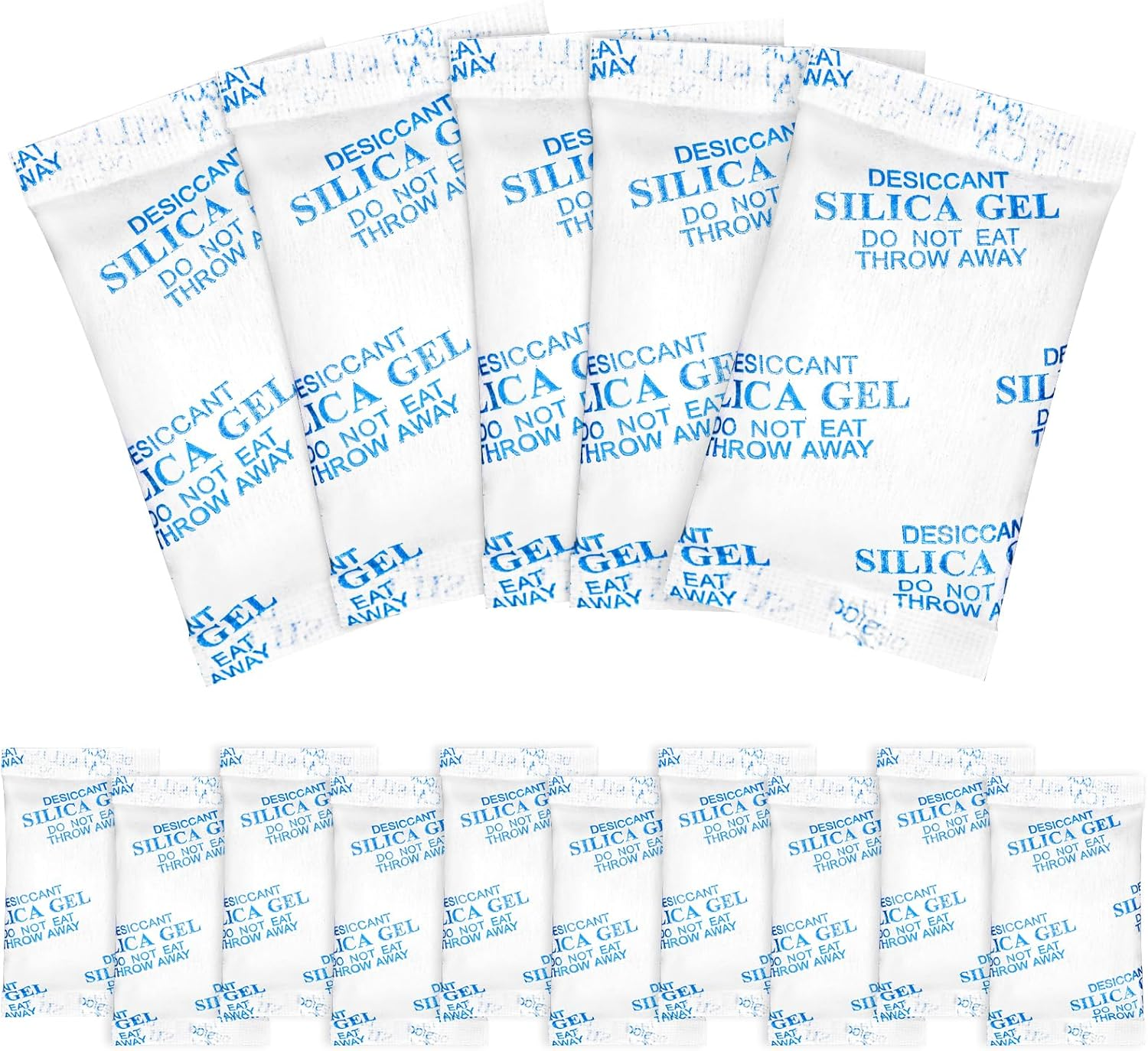 Yeather 10 Gram [30 Packets] Silica Gel Packets - Reusable Desiccant Moisture Absorbers Dehumidifiers for Spices, Jewelry, Shoeboxes, Electronics Storage (Food Safe) image number 4