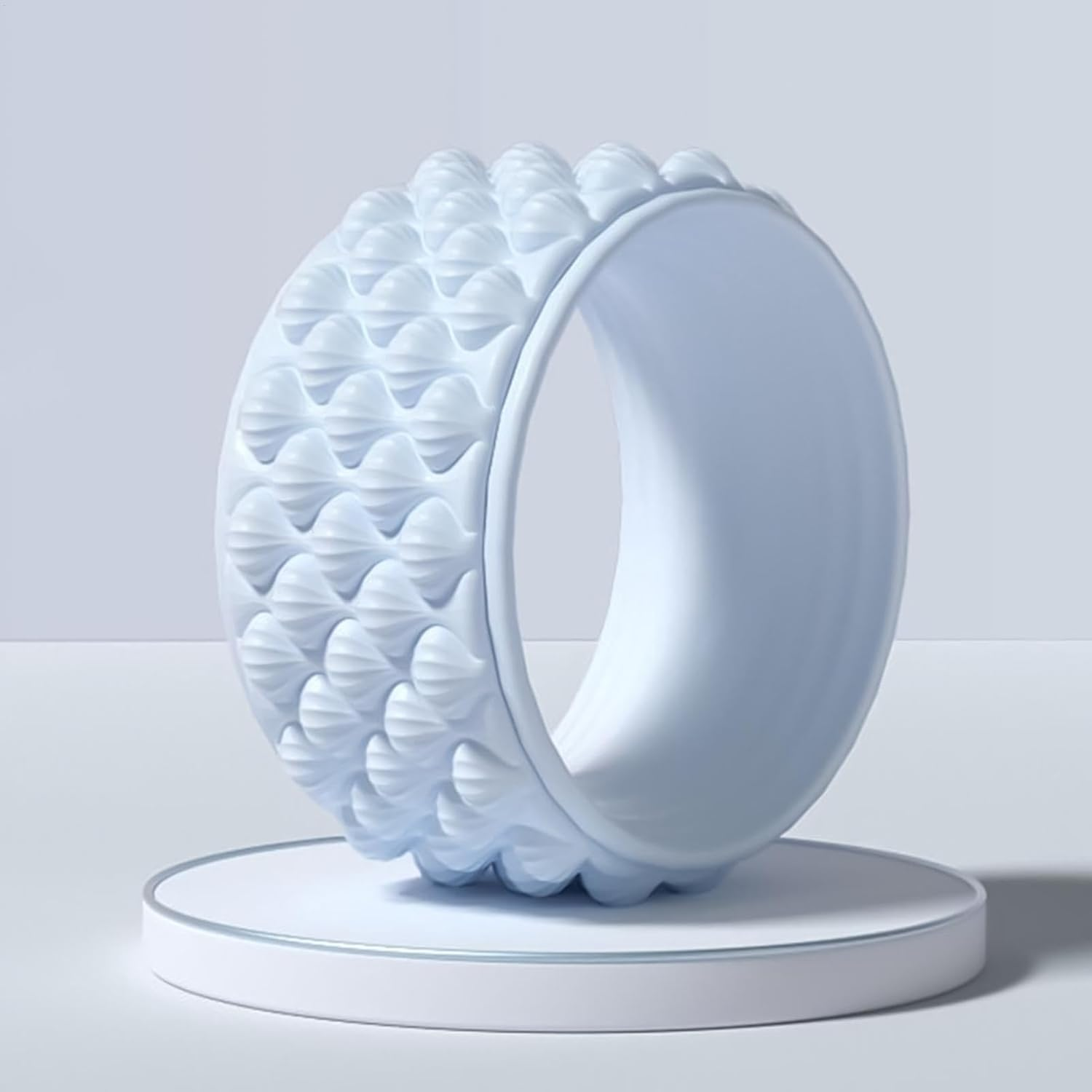 Leoleozz Back Roller - Yoga Wheel for Deep Tissue Muscle Recovery | Multifunctional Fitness Accessories, Core Exercise Tool for Families, Friends (Blue) image number 3