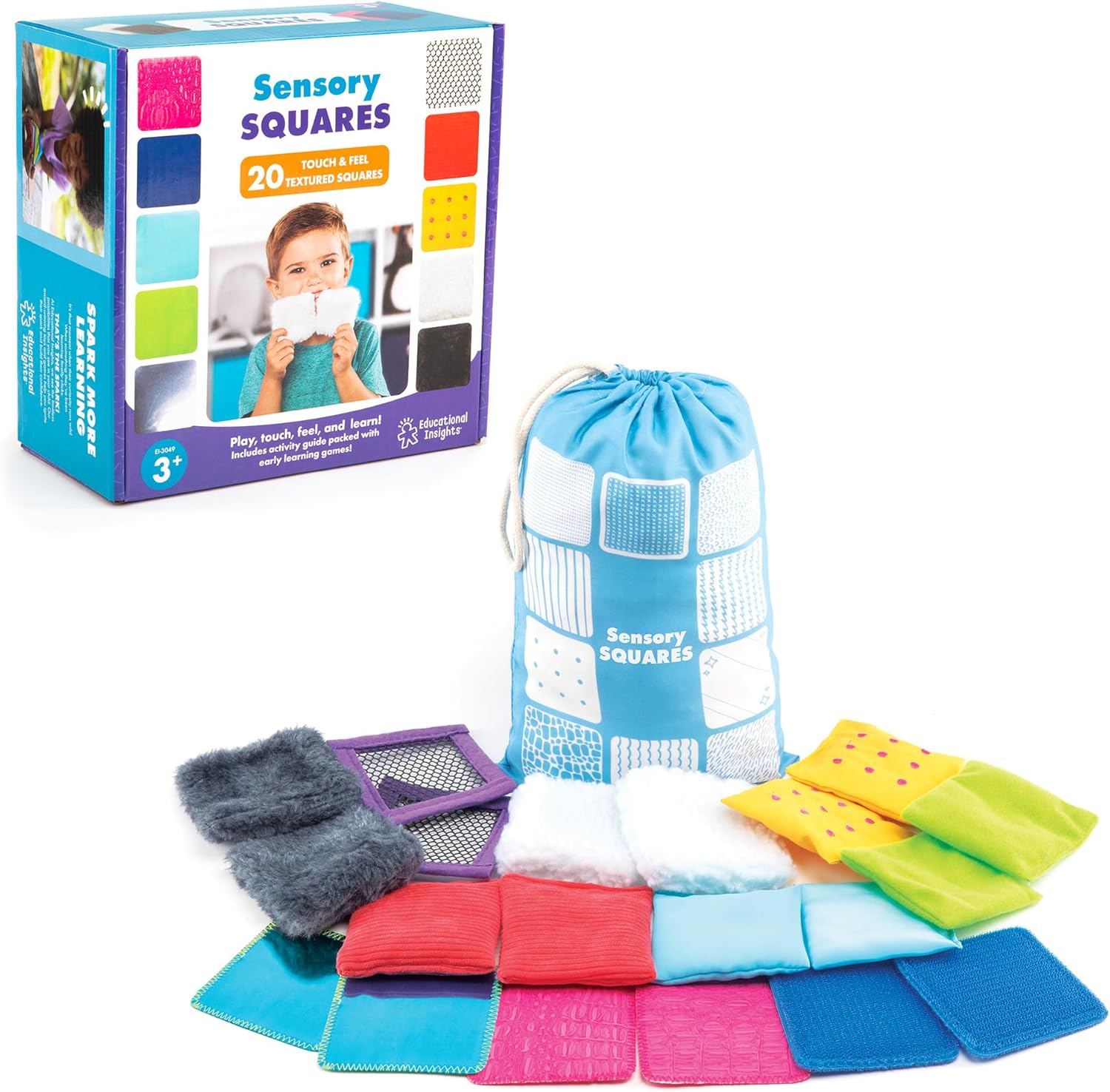 Educational Insights Teachable Touchables Texture Squares, Multicolour, 2-3 W In image number 3