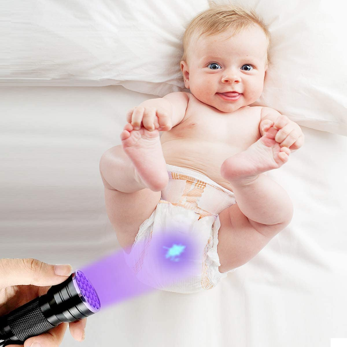 Black Light Flashlight,21 LED Lamp Beads UV Flash Light,Suitable for Pet Urine,Uv Light Detector for Liquid Stains (2 Black Light) image number 6