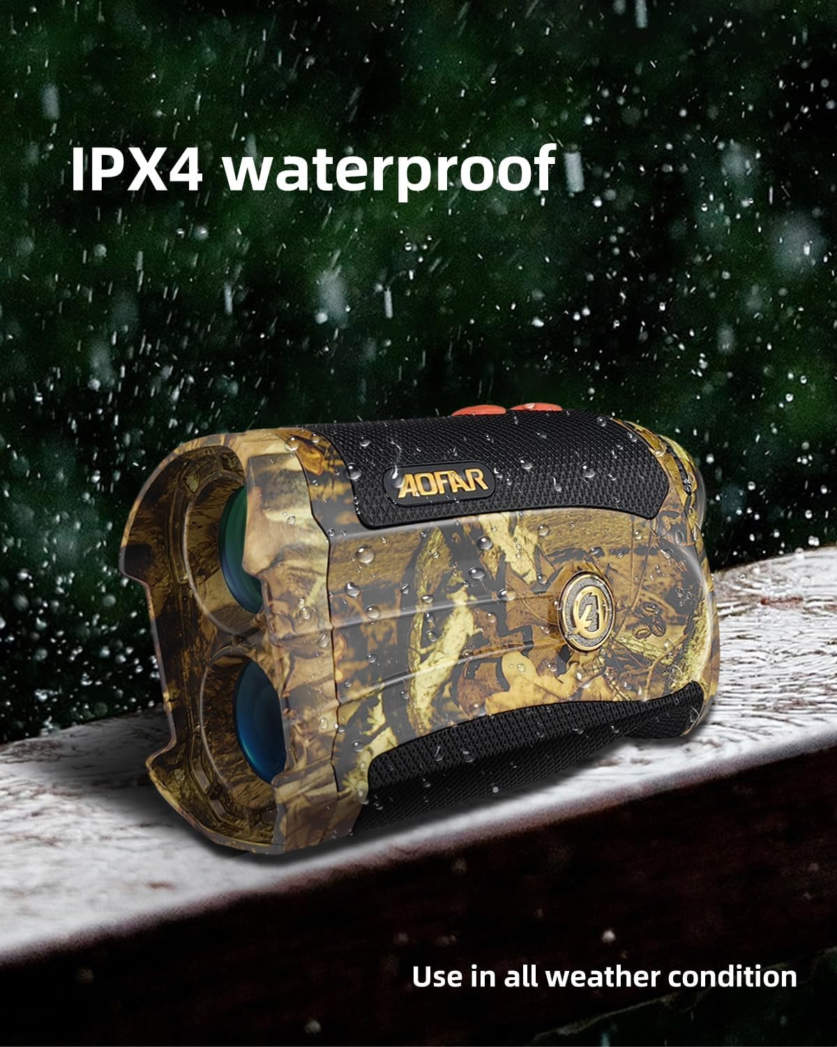 AOFAR HX-1200T Range Finder for 1200 Yards with Angle and Horizontal Distance, Wild Waterproof Rangefinder, 6X 25Mm, Range and Bow Mode, Free Battery Gift Package