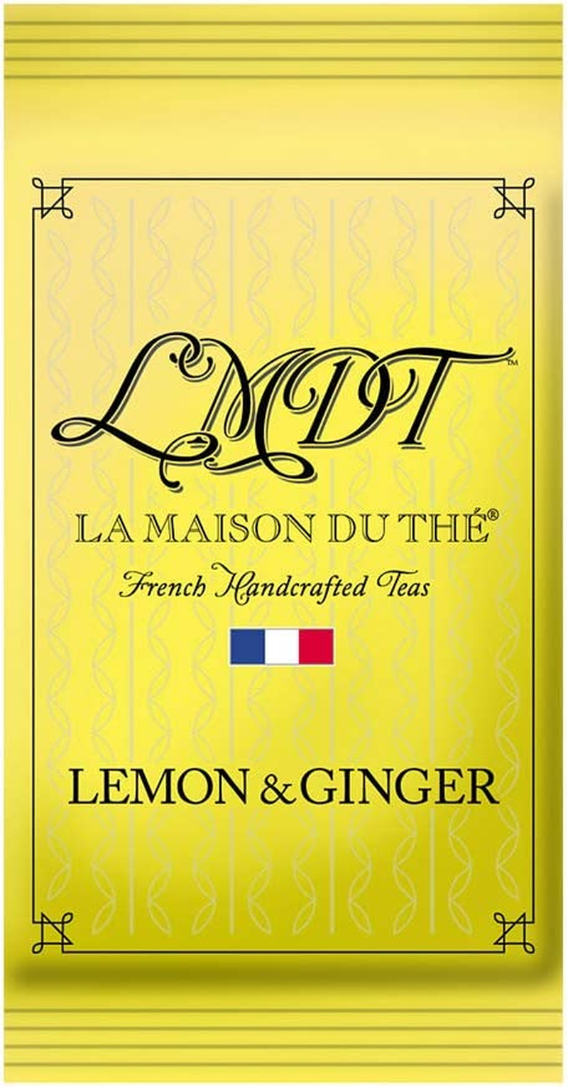 LMDT Lemon & Ginger Enveloped Teabags, 24 Count