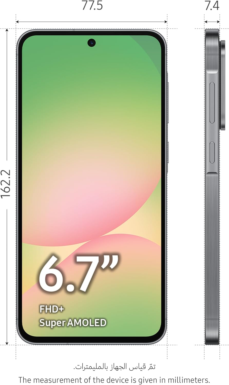 Samsung Galaxy A56 5G, Android Smartphone, 128GB Storage, 8GB RAM, Awesome Graphite, 6X OS Upgrades, Large Display, Long Battery Life (UAE Version) - Awesome Lightgray image number 7