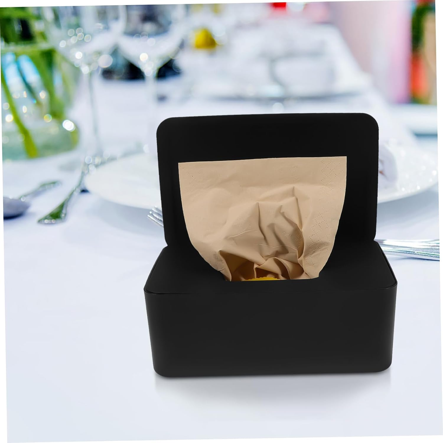 Alipis Wet Wipes Dispenser Box Tissue Box Holder Stain Resistant for Kitchen Bathroom image number 6