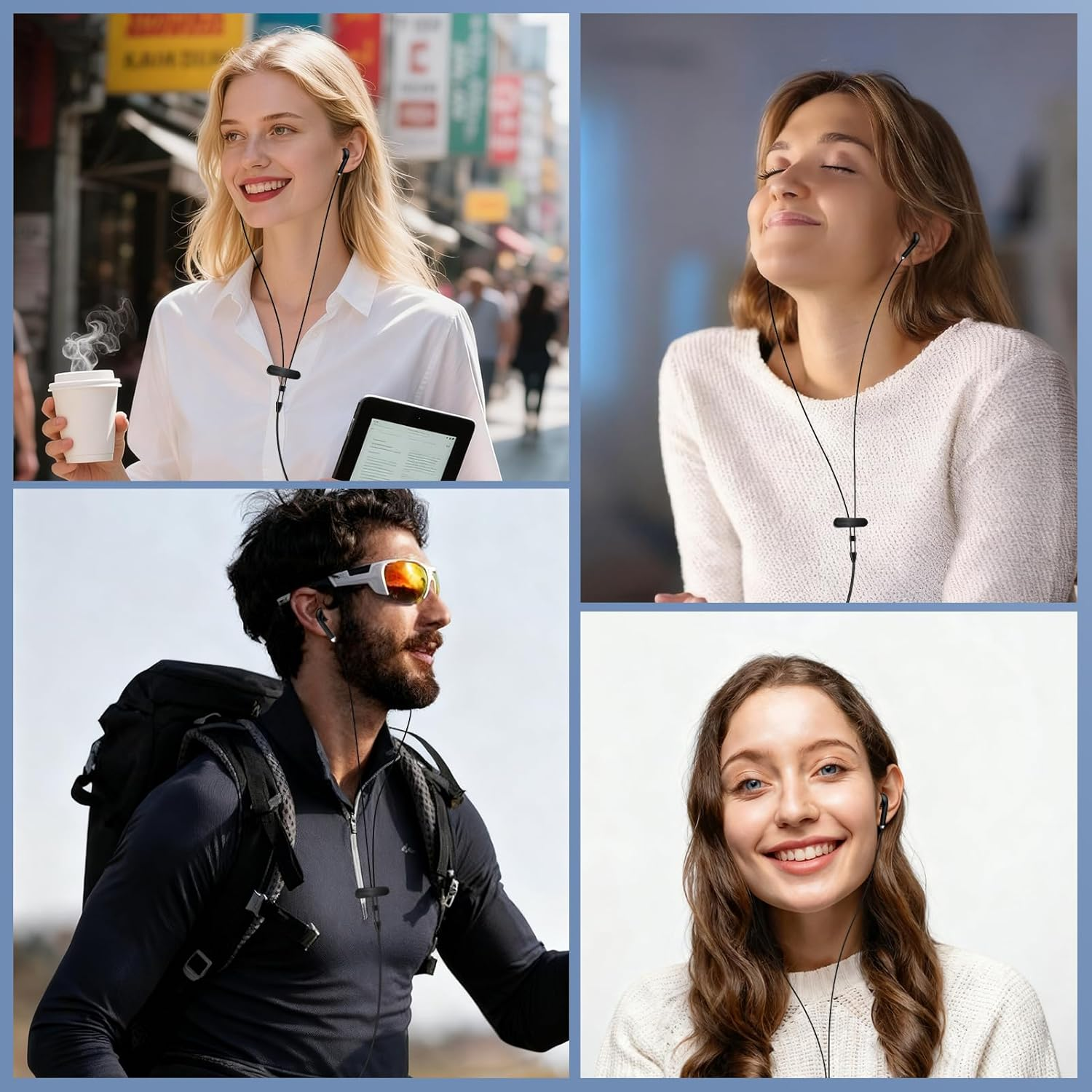 In-Ear Headphones with Cable Type C for Samsung S23 S22 S21 S20 A53 A54 A34 (Black) image number 2