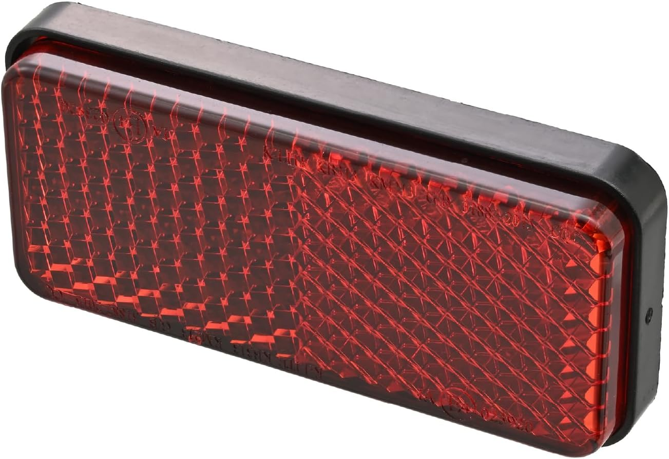 Daytona 48498 Motorcycle Reflector, for Vehicle Inspections, Side Front, Universal Reflector, round Corner, Double-Sided Tape, Fork Mount, Amber image number 5