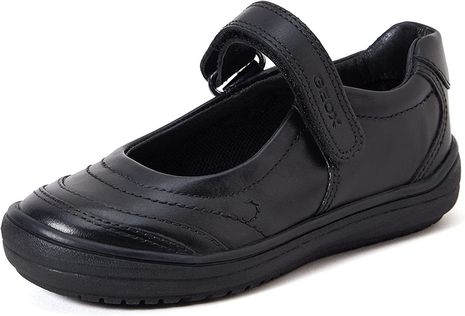 GEOX Girls&rsquo; J HADRIEL Ankle Strap Ballet Flats, Black (Black C9999) image number 2