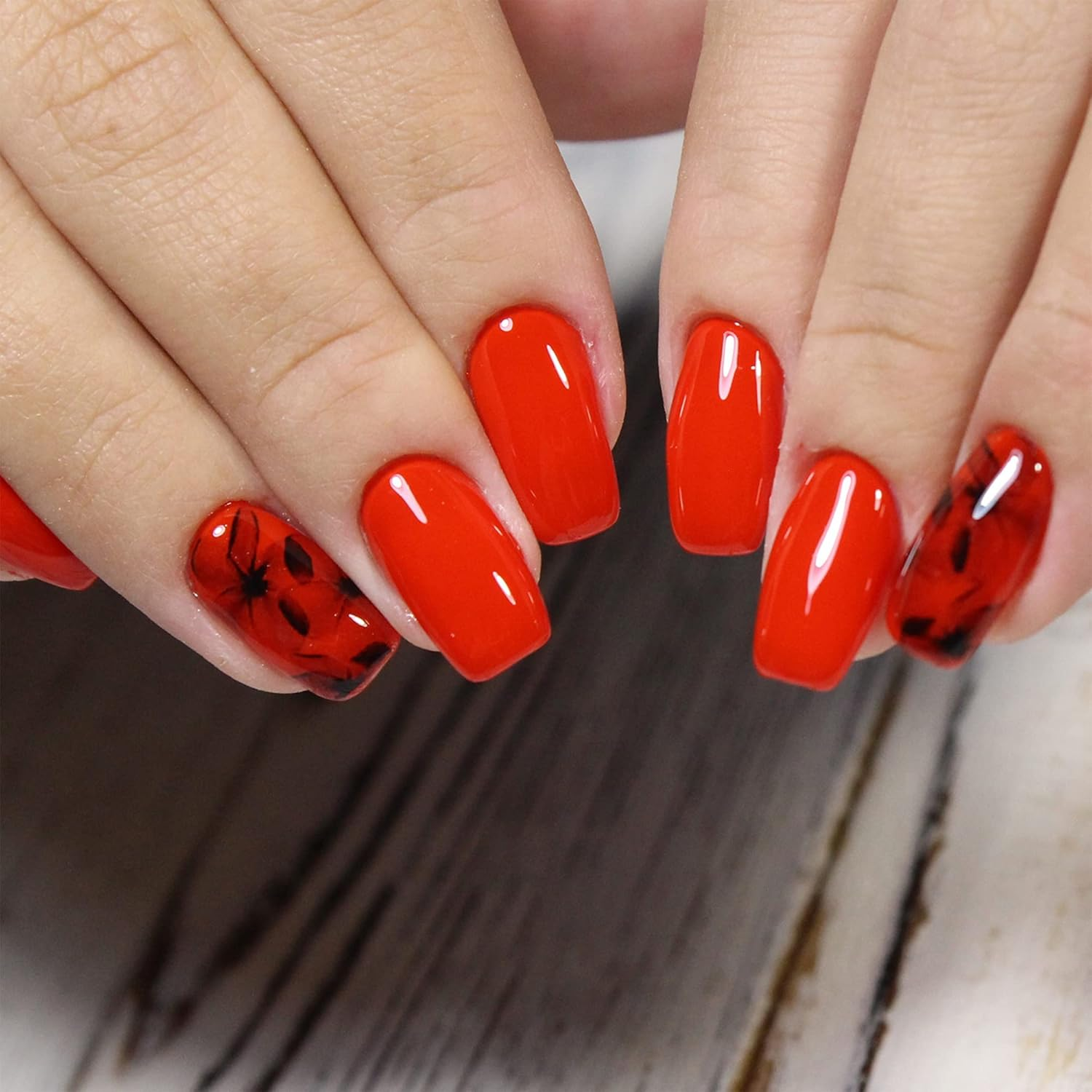 120 Pieces Acrylic Nail Tips Fake Coffin Nail Full Cover Ballerina Shape Nails 10 Sizes Women Artificial False Nail in Clear Box (Clear) image number 3