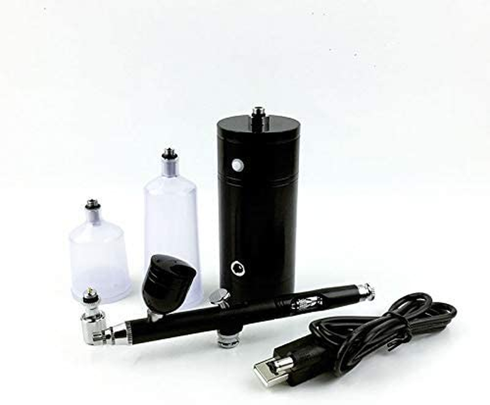Meichoon Airbrush Air Pump Kits Mini Portable Charging Spray Gun Compressor Air Brush Set for Model Spray Painting and Colour Painting, NA06 image number 3