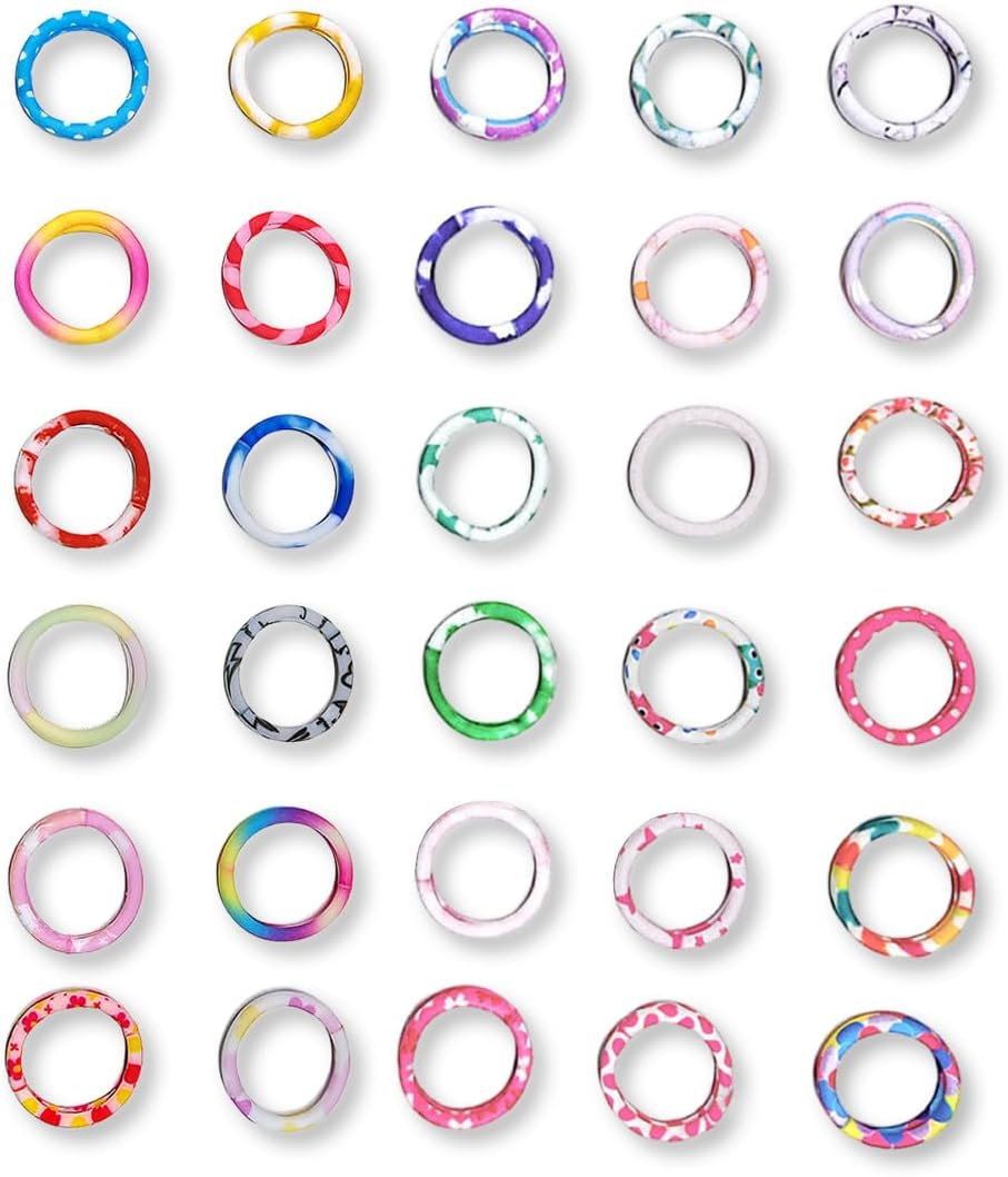 SGERUFZ 30 Pieces Colourful Hair Bands for Girls, Colourful Elastic Braided Bands for Girls, Highly Stretchy and Durable Hair Accessories Headbands, Suitable for Various Hairstyles image number 4