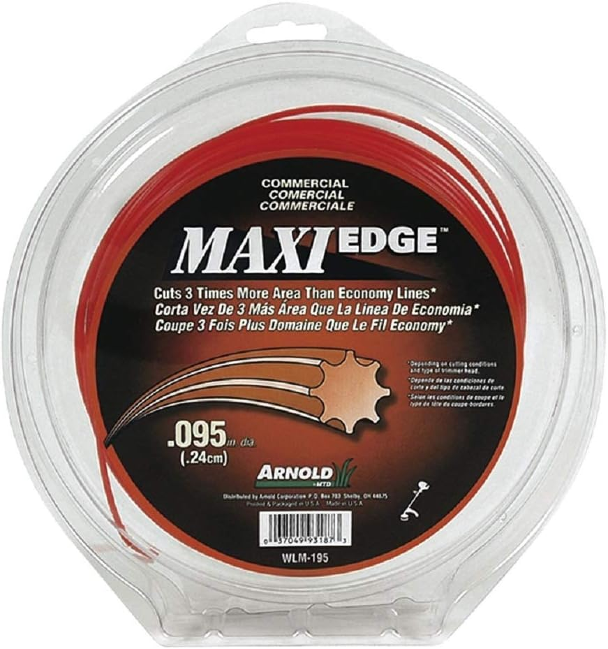 Arnold 490-030-0032 Maxi-Edge Commercial Grade String Trimmer Line with Cutting Tool, Universal Fit, 7 Refills, .155-Inch X 117-Feet - .065 Inch X 220 Feet image number 6