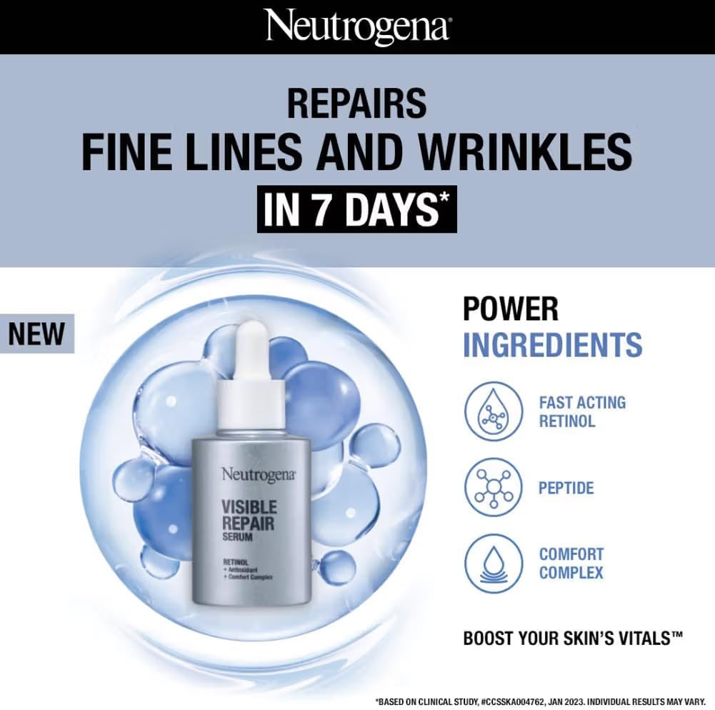 Neutrogena Visible Repair Retinol Serum 30Ml image number 4