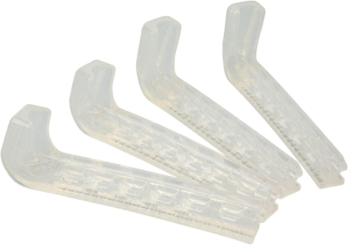 2 Pairs Ice Skate Guards, Silicone Ice Skating Guards and Soft Skate Blade Covers, Adjustable Ice Skate Blade Protector for Hockey Skates Figure Skates Ice Skates