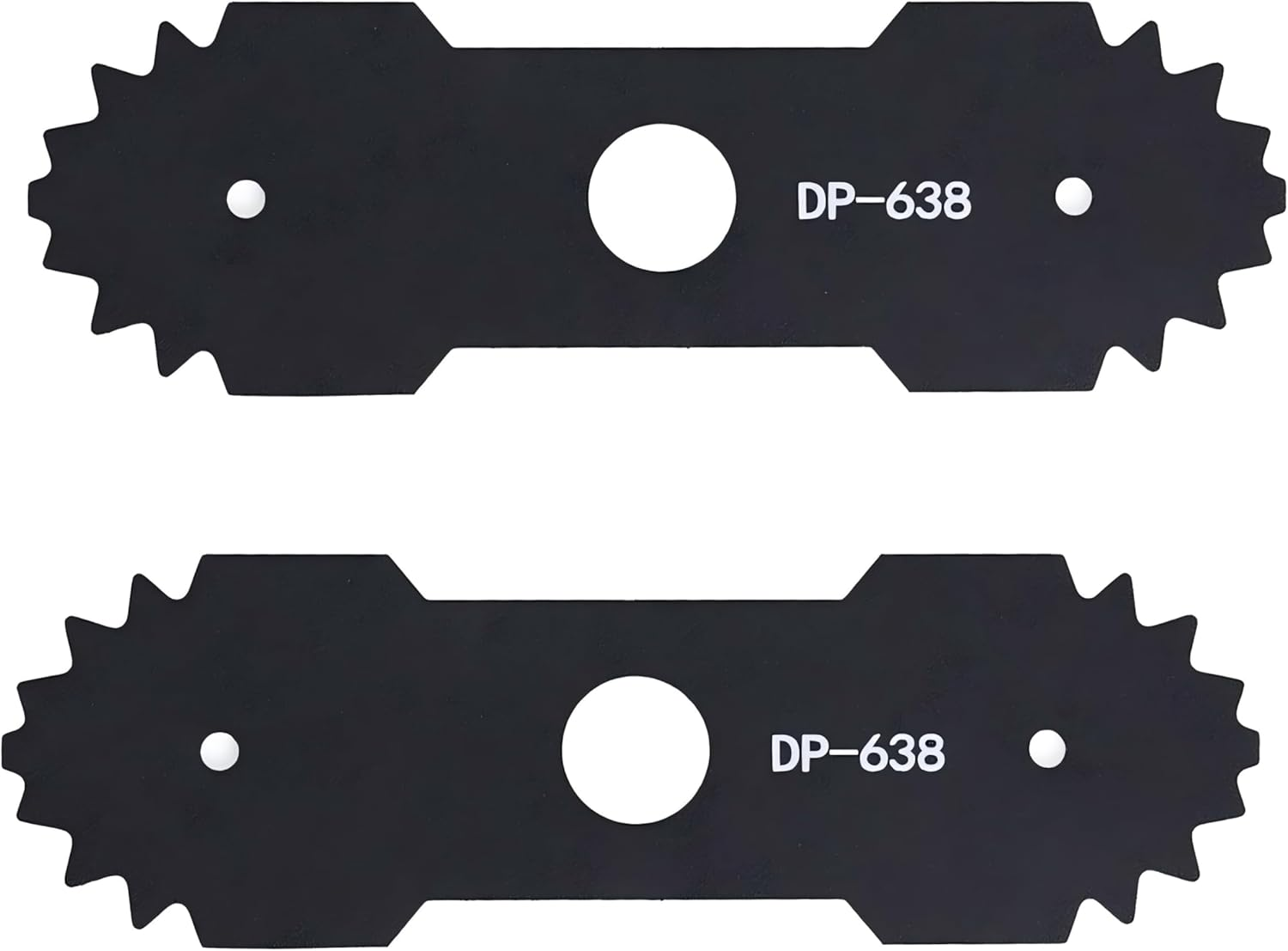 2 Pcs 9 in 638006008 Edger Blade with Teeth Compatible with Ryobi Edger,Heavy Duty Durable Steel Edger Blade Replacement 638006007 RY13050(A) RY15518 RY40030 P2300 RY40706 S20300 Edger Center Hole 1" image number 1