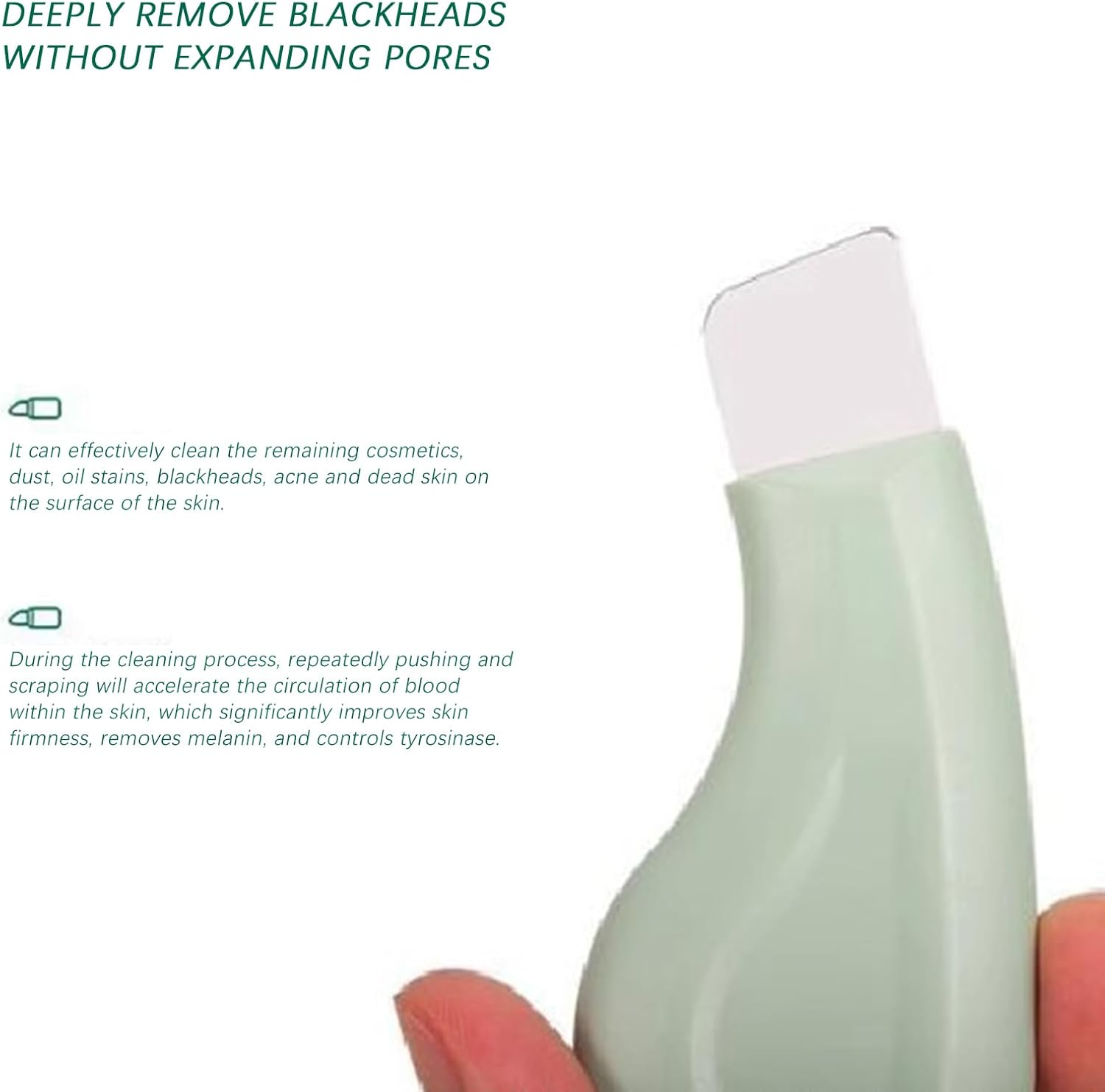 Luzcauwy Professional Blackhead Remover Tool, Skin Care Tools Compatible with Mud Cream and Cleansing Oil, Safe and Mild for Men and Women, Precision Facial Tool for Gentle Pore Cleaning and Skincare image number 3