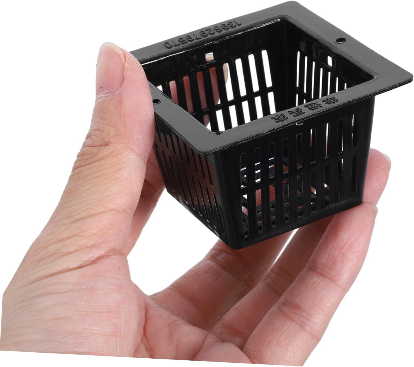 CANIGHT 12Pcs Heavy Duty Square Nursery Pots for Hydroponics and Traditional Gardening Slotted Mesh Design for Optimal Aeration and Drainage for Vegetables and Flowers image number 6