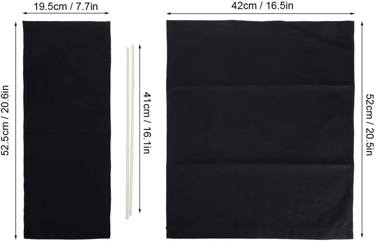Replacementcloth for Director'S Chair with Backrest, 2 Sizes Film Chair Replacement Canvasand Backrest Canvas Cover, Wooden Stick (Black) image number 5