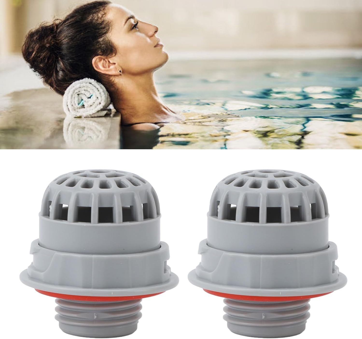 Top Debris Screen Filter P05346 Replacement, PVC Male Thread G3/4 Top Debris Screen Strainer Replacement P05346 for Pool Hot Tub Spa, 2Pcs