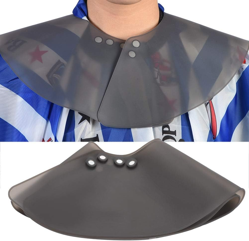 Hair Cutting Collar, Magnet Clasp Design Soft Salon Haircut Shoulder Wrap, Hair Shawl Neck Guard for Hair Cutting Hair Dye(Grey) image number 5