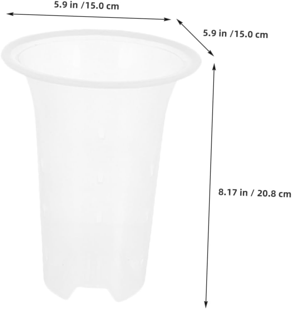 PAMINGONO 8Pcs Breathable Orchid Pots Transparent Flower for and Plants Side Drainage for Indoor and Outdoor Gardening image number 4
