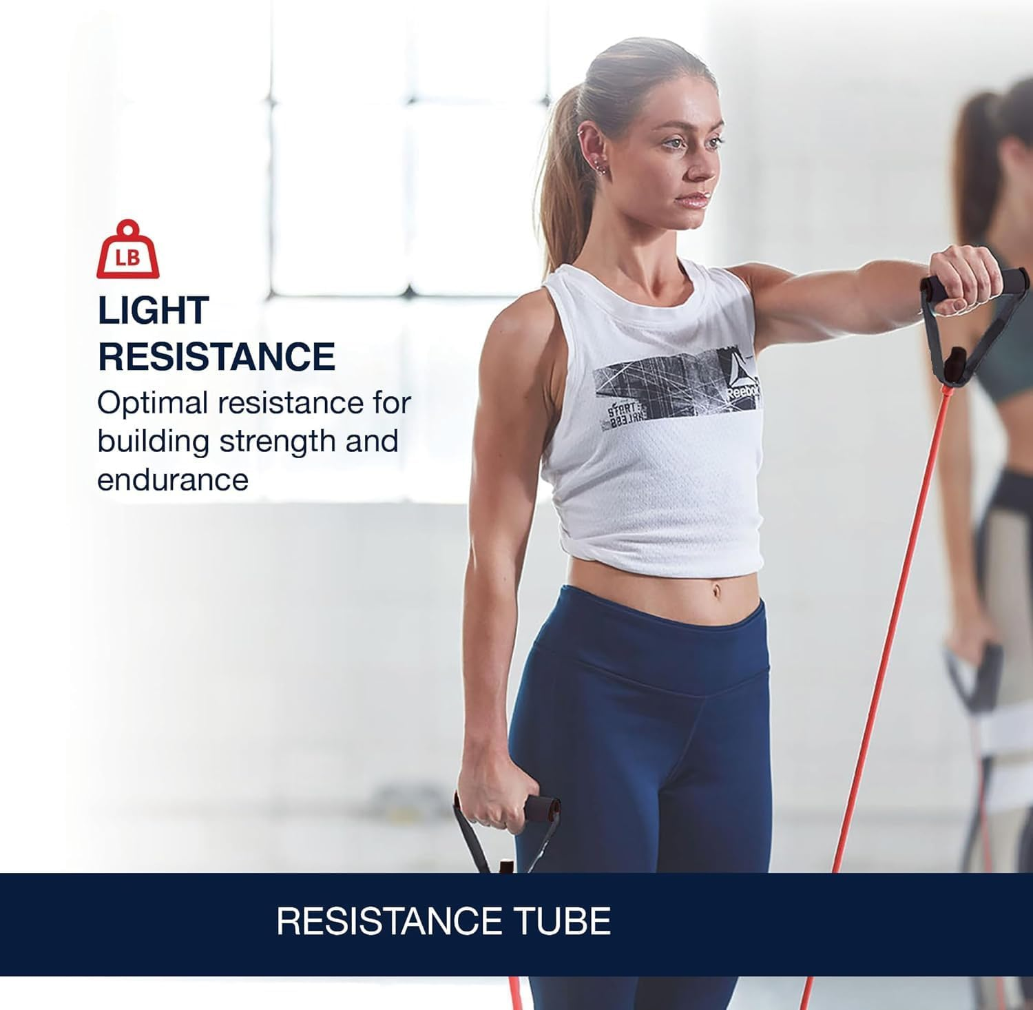 Resistance Tube Full Body Workout, Warm-Up & Strength Training Resistance Bands with Handles, Non-Slip Stretch Bands for Exercise, Fitness Bands for Men & Women image number 1