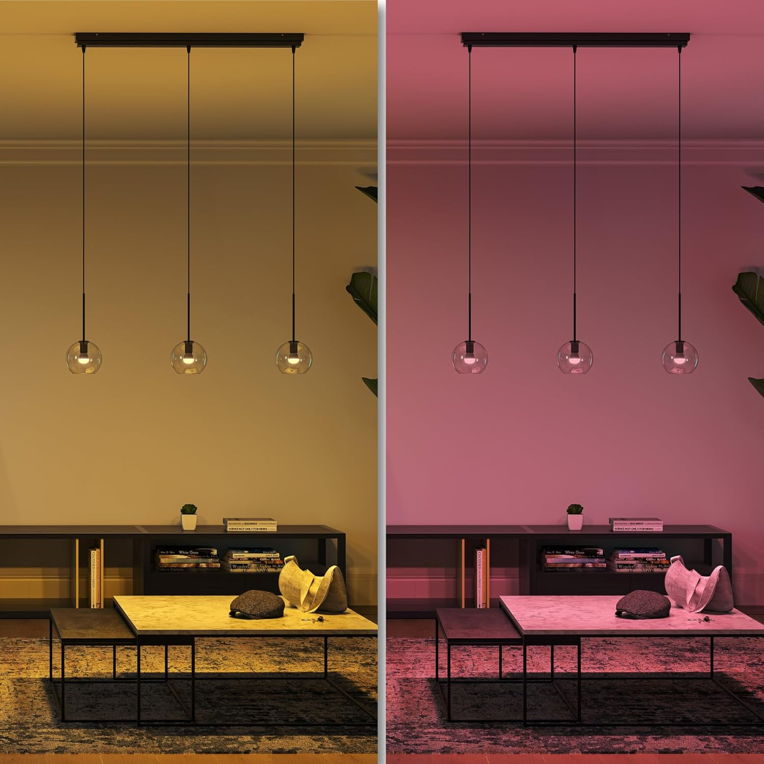 Philips Hue White and Colour Ambiance Luster Smart LED Light Bulb 1 Pack [E14 Edison Screw] for Indoor Home Lighting, Livingroom, Bedroom. image number 5