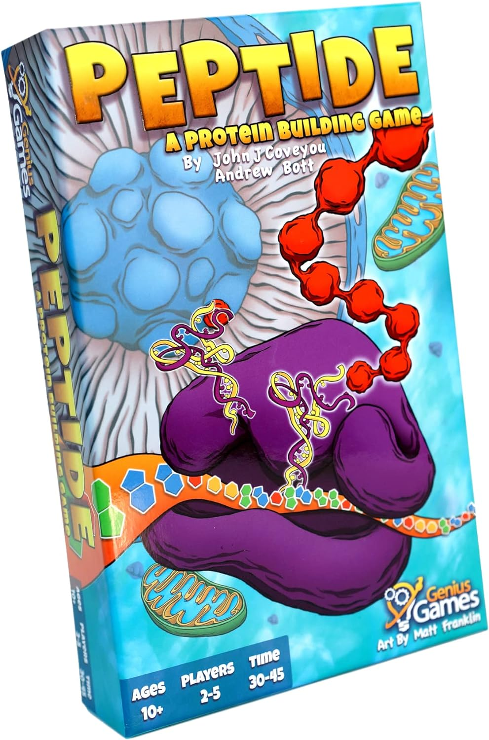Genius Games GOT1003 Peptide a Protein Building Card Game, Red