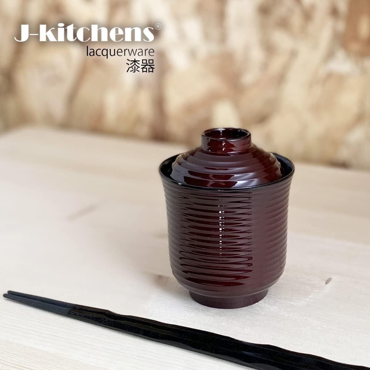 J-Kitchens Miso Soup Bowl, Soup Bowl, 7.8 Fl Oz (220 Cc), &Phi;3.0 X H 3.8 Inches (7.7 X 9.7 Cm), Line Chopsticks Wash Bowl (Small) Storage, Made in Japan image number 5