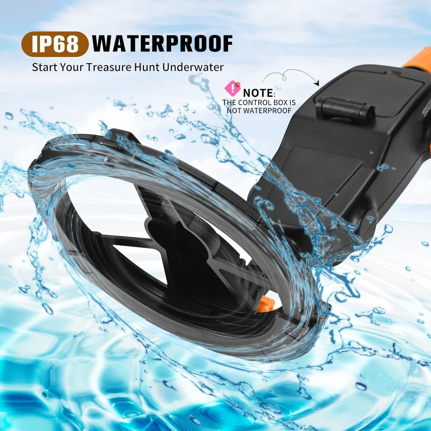 Metal Detector Kids, Waterproof Kids Metal Detector with LED Display & Sound Indication, Metal Detector with Rake, Shovel and Bags for Kids or Beginners to Treasure Seeking Gold Digger image number 4