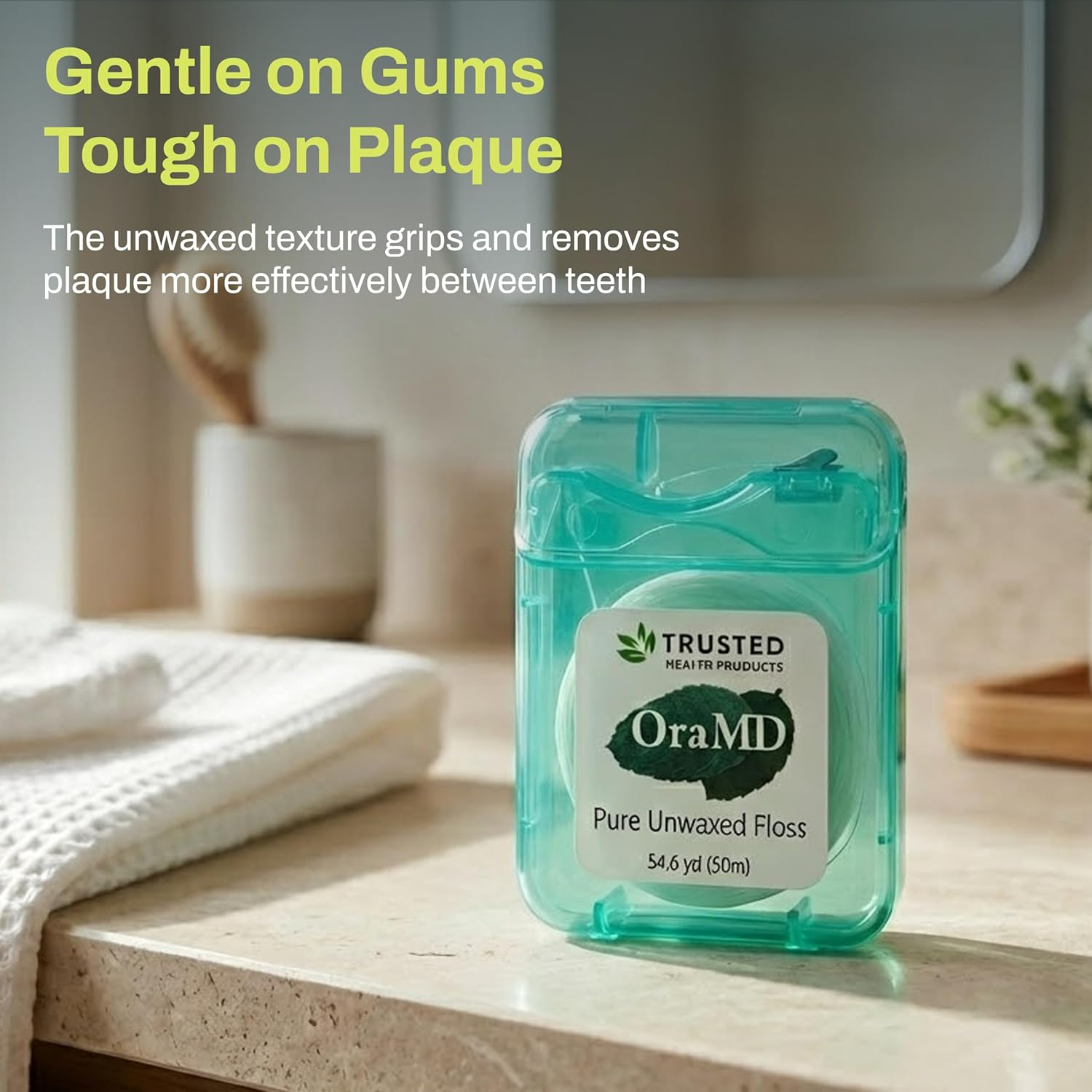 Oramd Pure Unwaxed Dental Floss 6 Pack image number 3