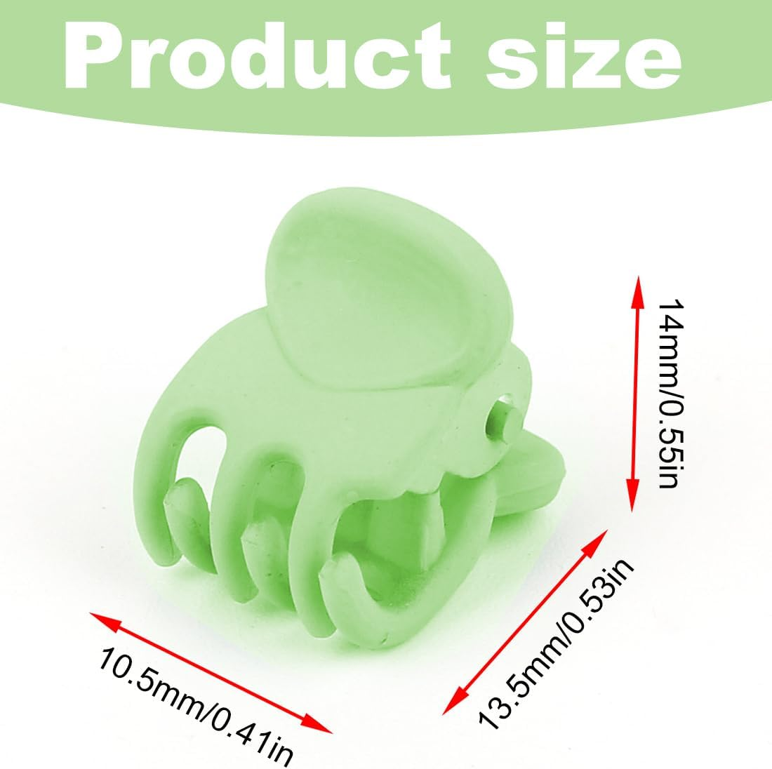 Pack of 45 1.5 Cm Small Hair Clips, Mini Hair Claws, Small Claw Clip, Plastic Small Hair Clips, Mini Hair Clips, for Girls and Women (9 Colours) image number 3