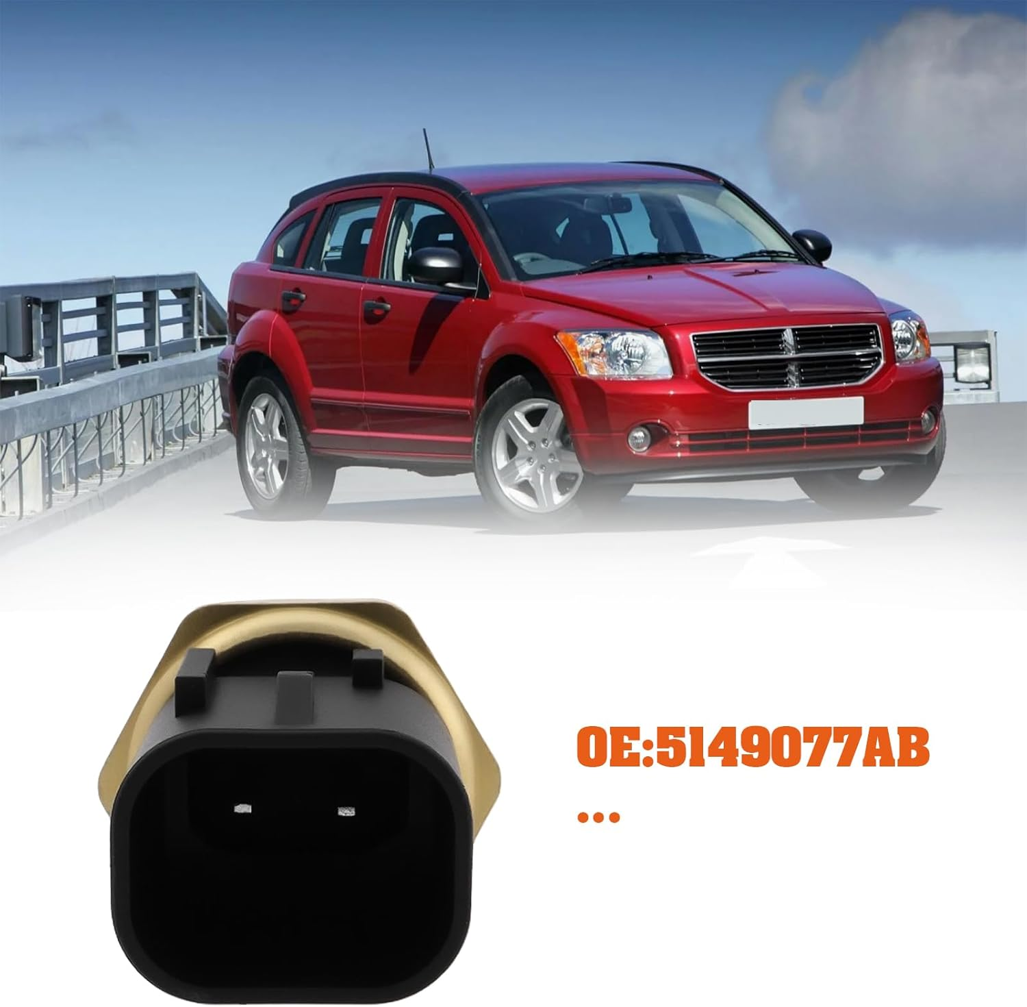 Ecsing Engine Coolant Temperature Sensor 5149077AB Compatible with Chrysler Compatible with Dodge image number 1