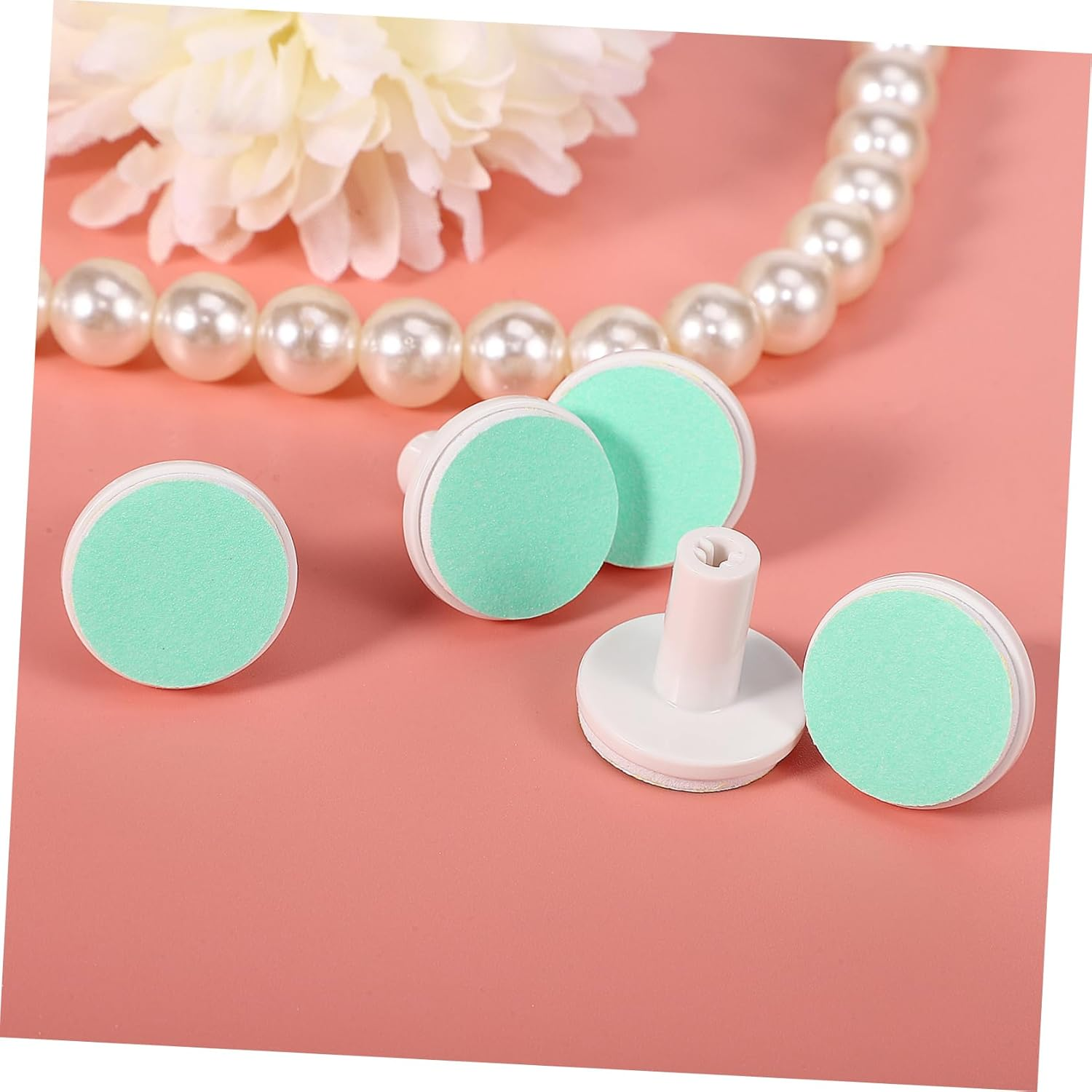 24Pcs Baby Nail File Pads Nail Trimmer Replacement, Electric Nail File Baby Replacement Pads, Electric Baby Nail Grinding Heads for Standard Electric Kid Nail Trimmer image number 3