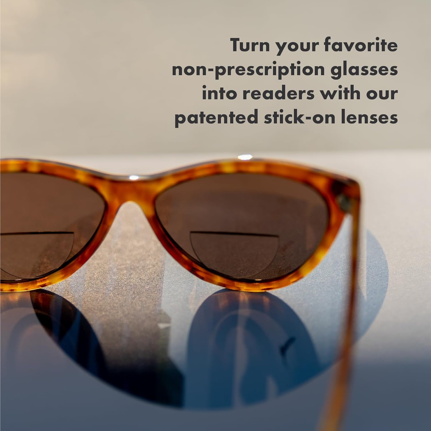 Sticktite Instant Stick-On Bifocal Lenses for Reading Glasses (+2.00 Magnification) image number 2