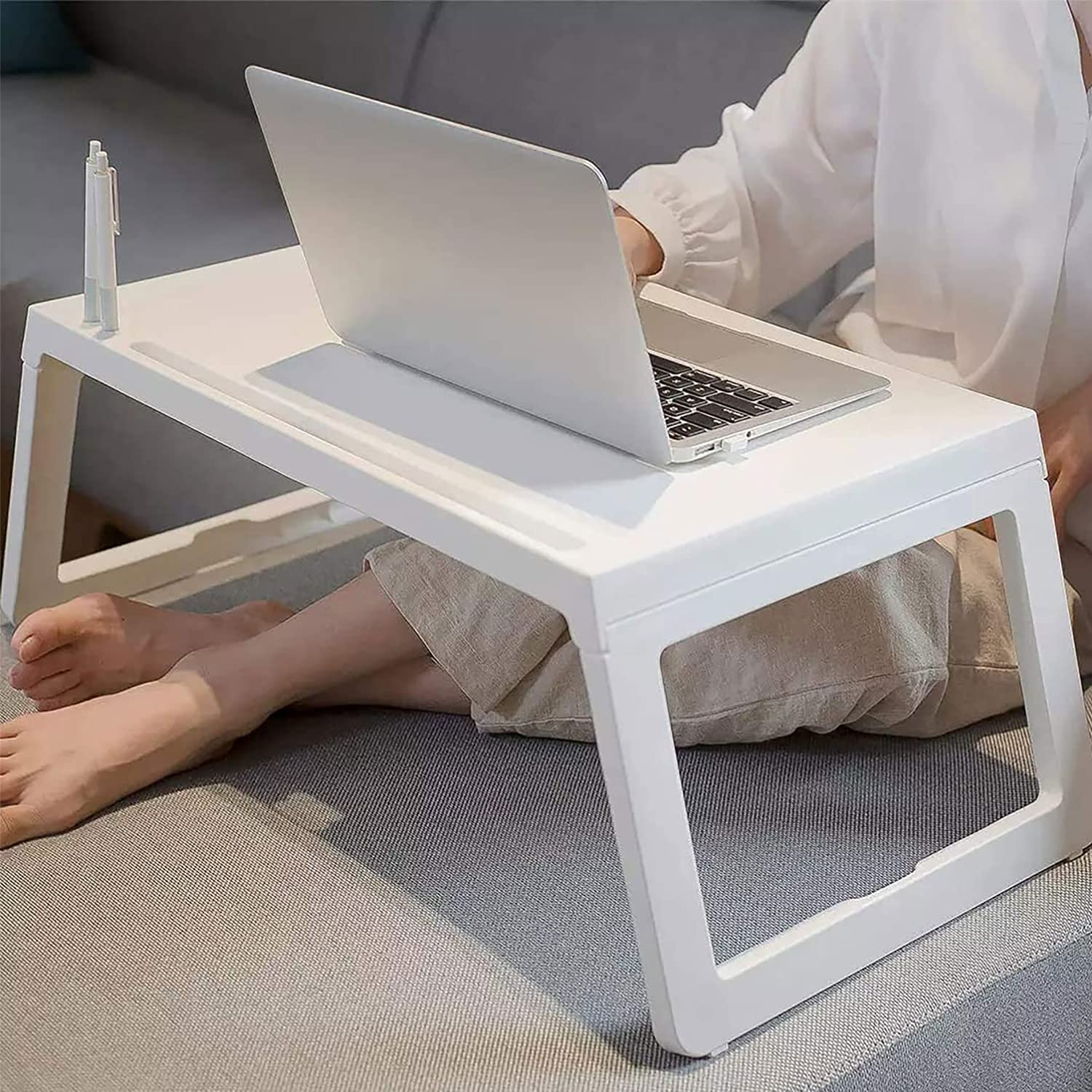 DAWNTREES Multifunction Laptop Bed Desk,Used as Laptop Desk and Bed Table Tray for Breakfast.Suitable for People Who Work in Bed. Student Gifts. image number 3