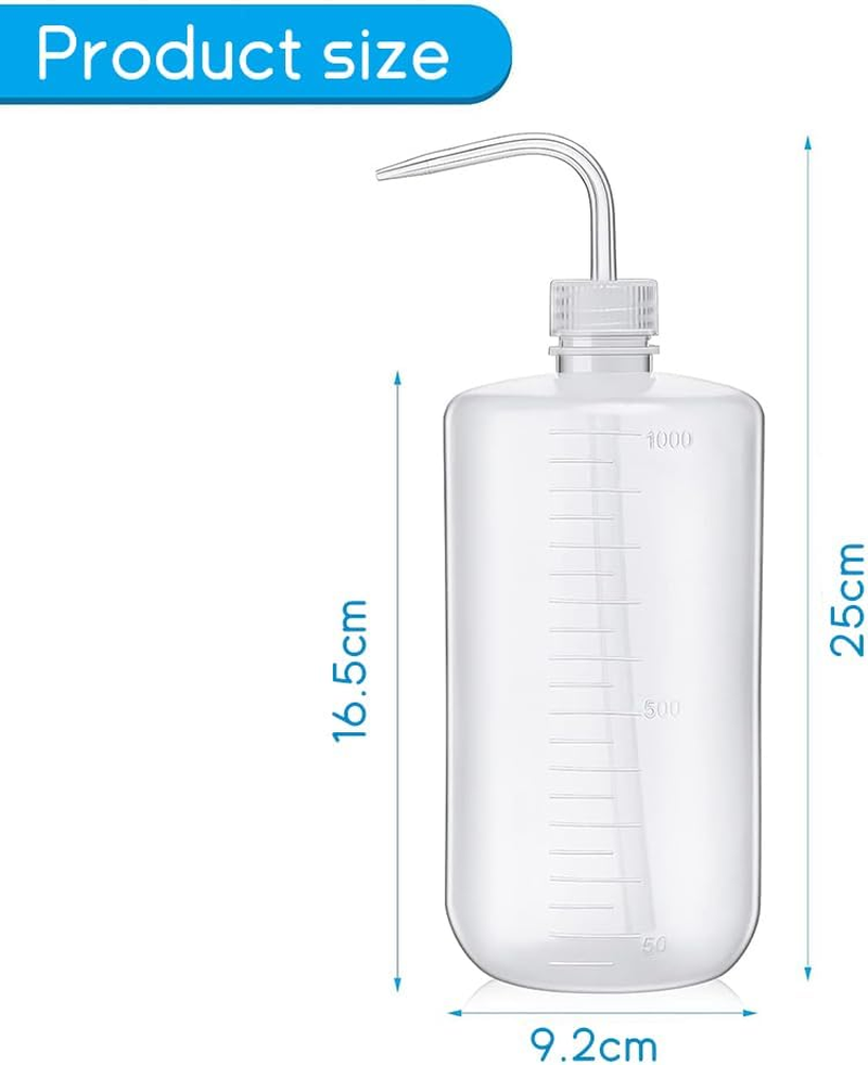 8 Pieces Plastic Squeeze Bottles, Squeeze Tip Watering Bottles with Graduated Labels, Suitable for Chemical Industry, Laboratory, Watering Flowers, Rinsing Plant Leaves and Various Details Use image number 5