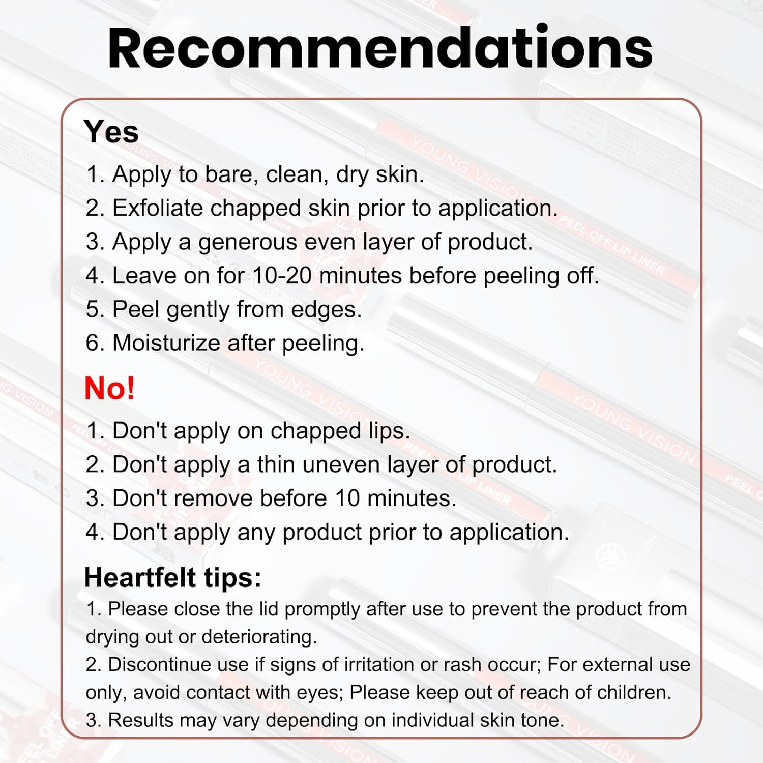 Lip Liner Stain Peel Off, Long Lasting Lip Tint, Waterproof, Transfer Proof, Highly Pigmented Non-Stick Color Tattoo Lip Tint Liner, Matte Finish - 03#Cherry image number 4