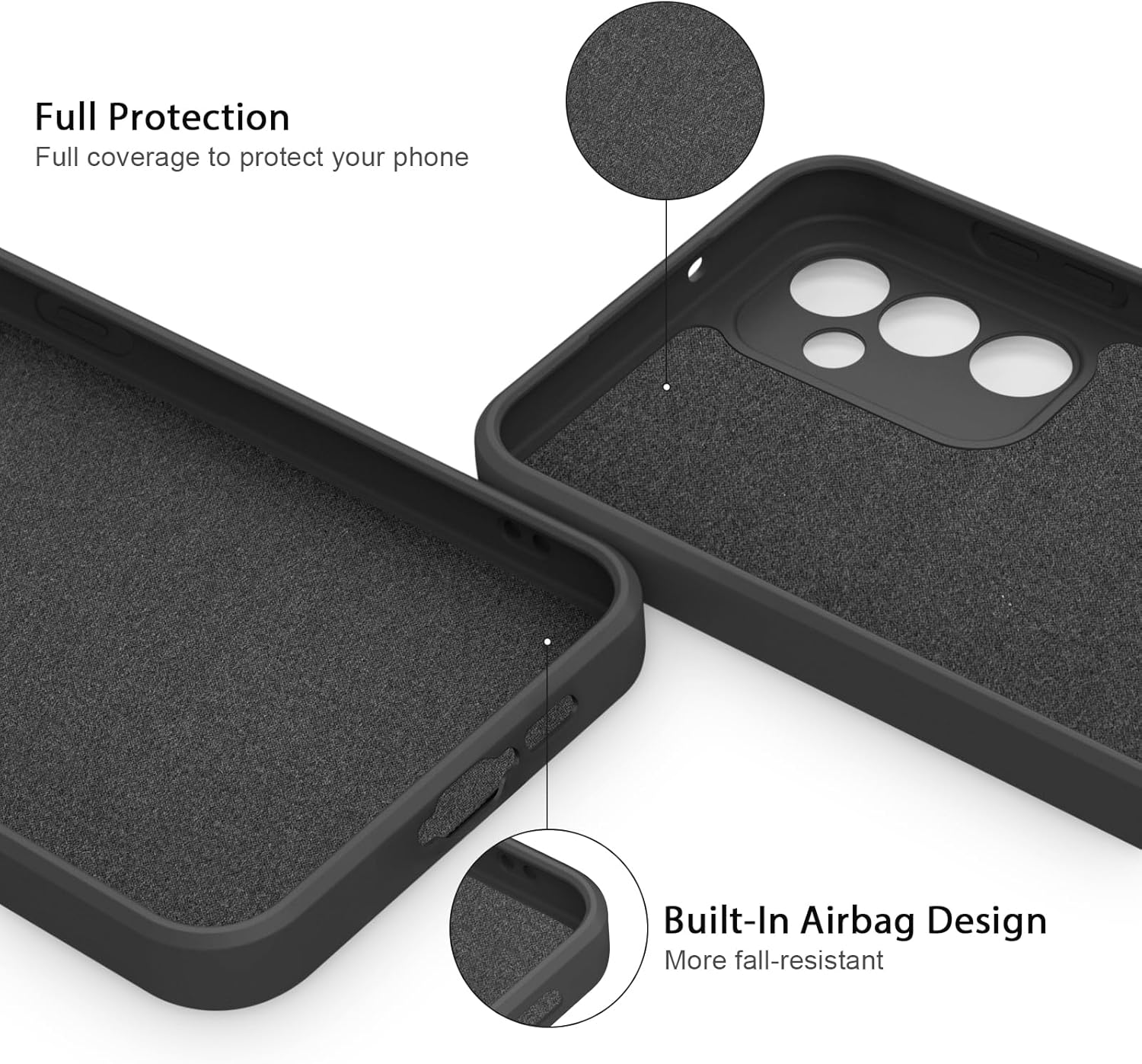 Silicone Case for Samsung Galaxy A55 Case, Silky-Soft Touch Gel Rubber Cover, Full Protective Case Shockproof Liquid Bumper Cover for Samsung A55 Case 5G - Rose Purple image number 4