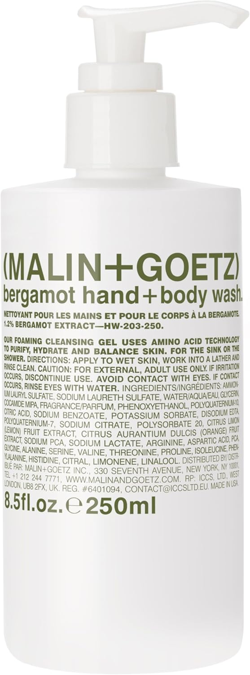 MALIN+GOETZ Hand + Body Wash - 250 Ml (Pack Of 1), Fresh image number 5
