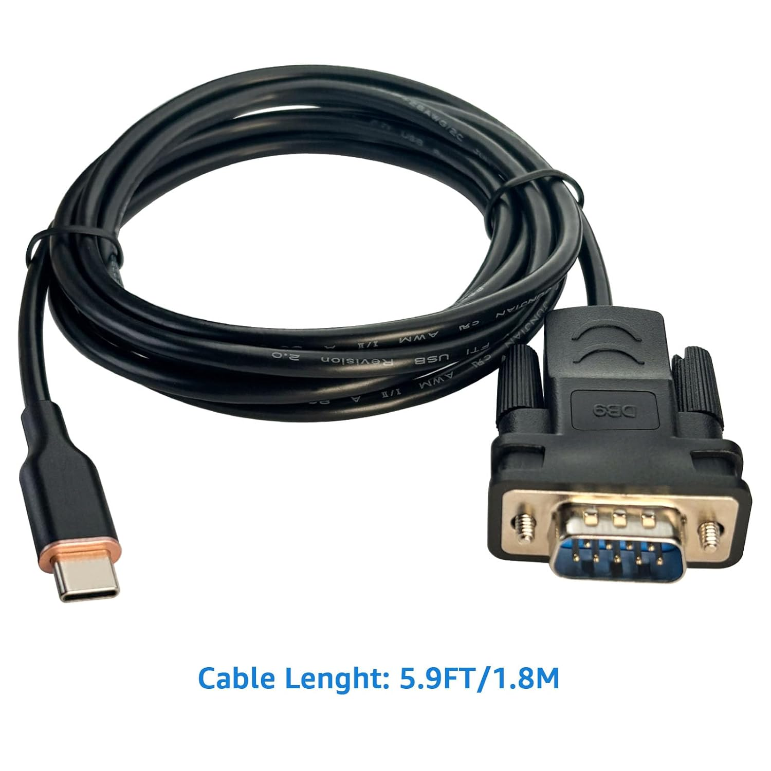 DSD TECH SH-RS232M USB-C to RS232 DB9 Serial Cable with FTDI Chip for Windows Linux Mac image number 6