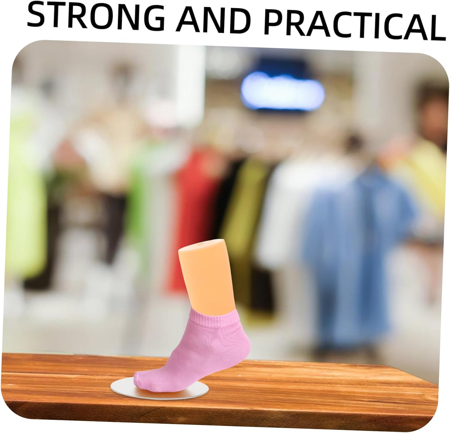 Happyyami Foot Sock Display Model for Boys and Girls Short Stocking Ankle Bracelet Jewelry Holder Sock Foot Mannequin for Shoes Display Stands Showcase image number 2