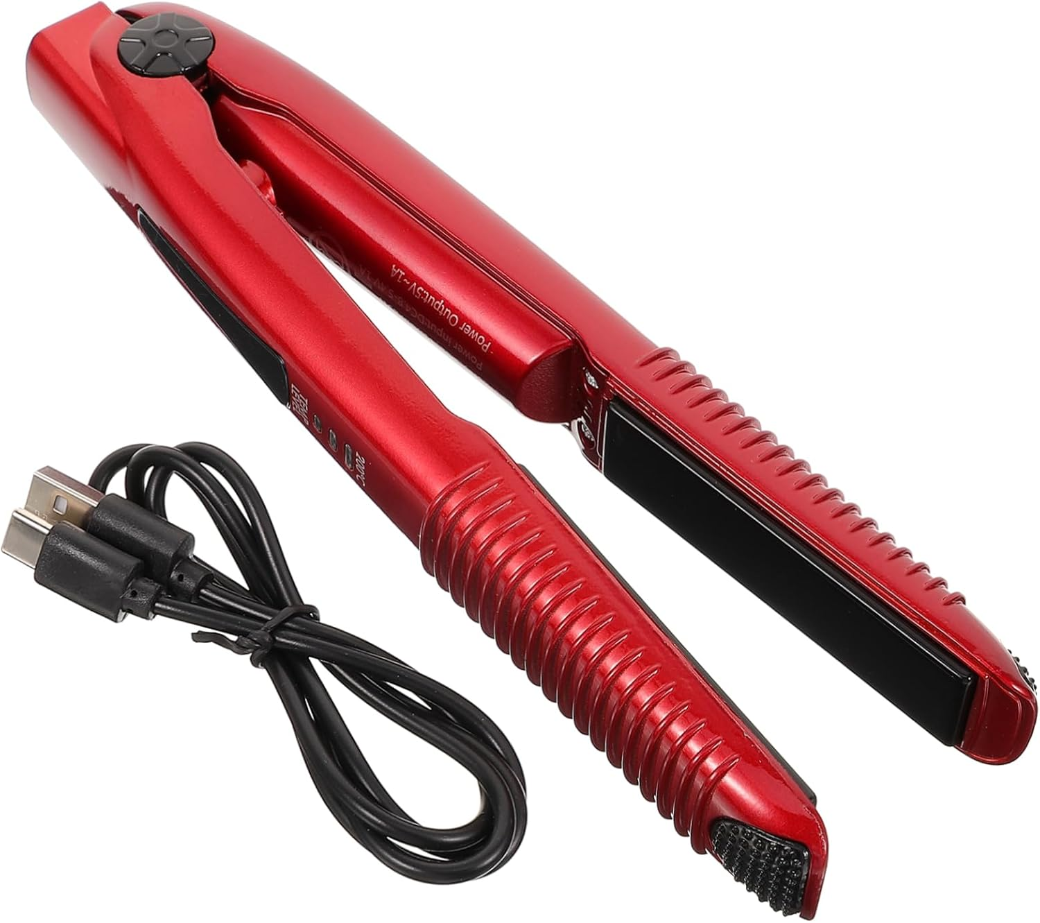 IWOWHERO Travel Cordless Hair Curler and Straightener Usb Rechargeable Styling Tool for Women and Men Portable Function Design for Home and Travel Use image number 5