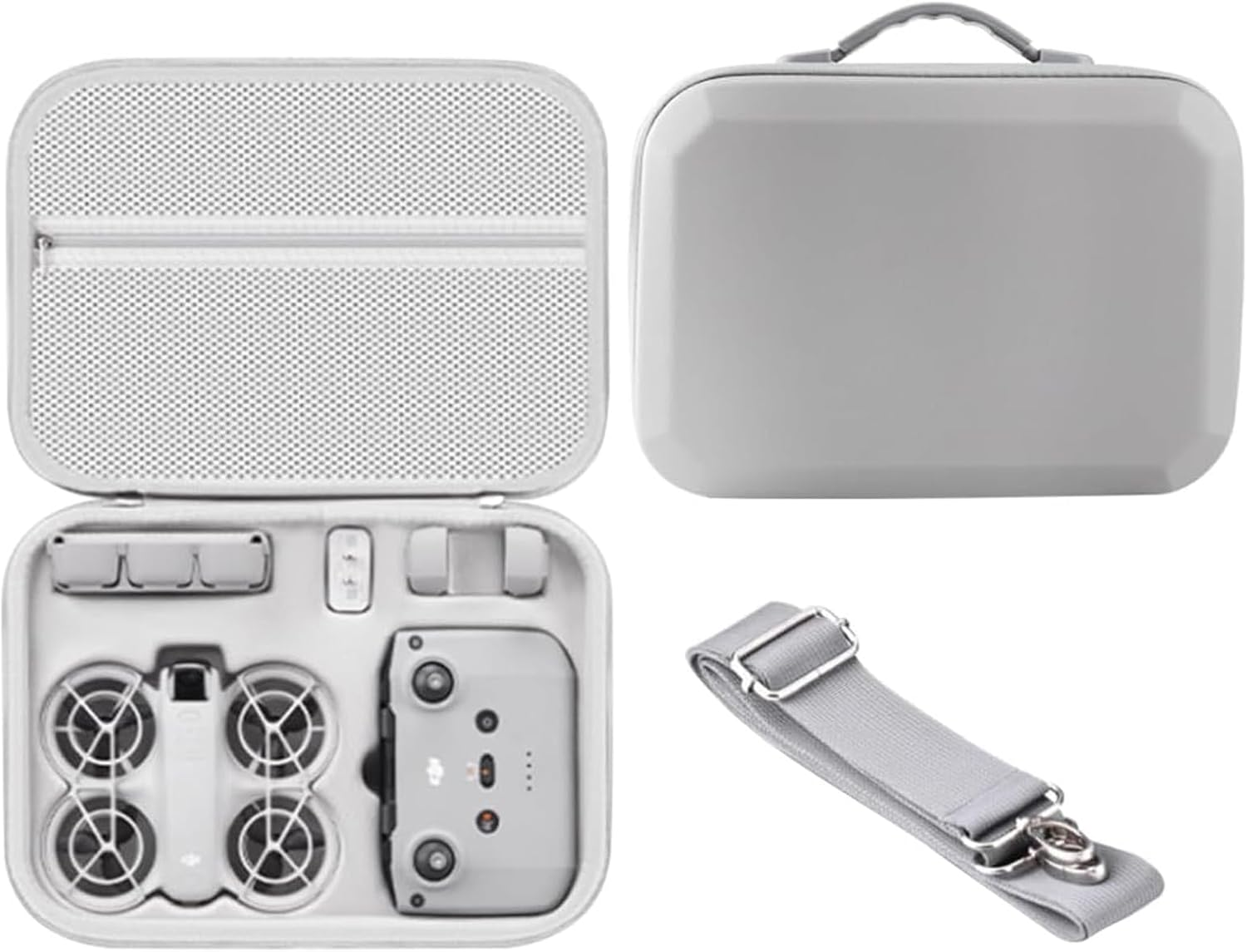 Portable Carrying Case for DJI Neo Drone, Carrying Case Portable Travel Bag for DJI Neo Fly More Combo, Hard Travel Storage Bag Shockproof, Waterproof Accessories Case Protecto image number 5